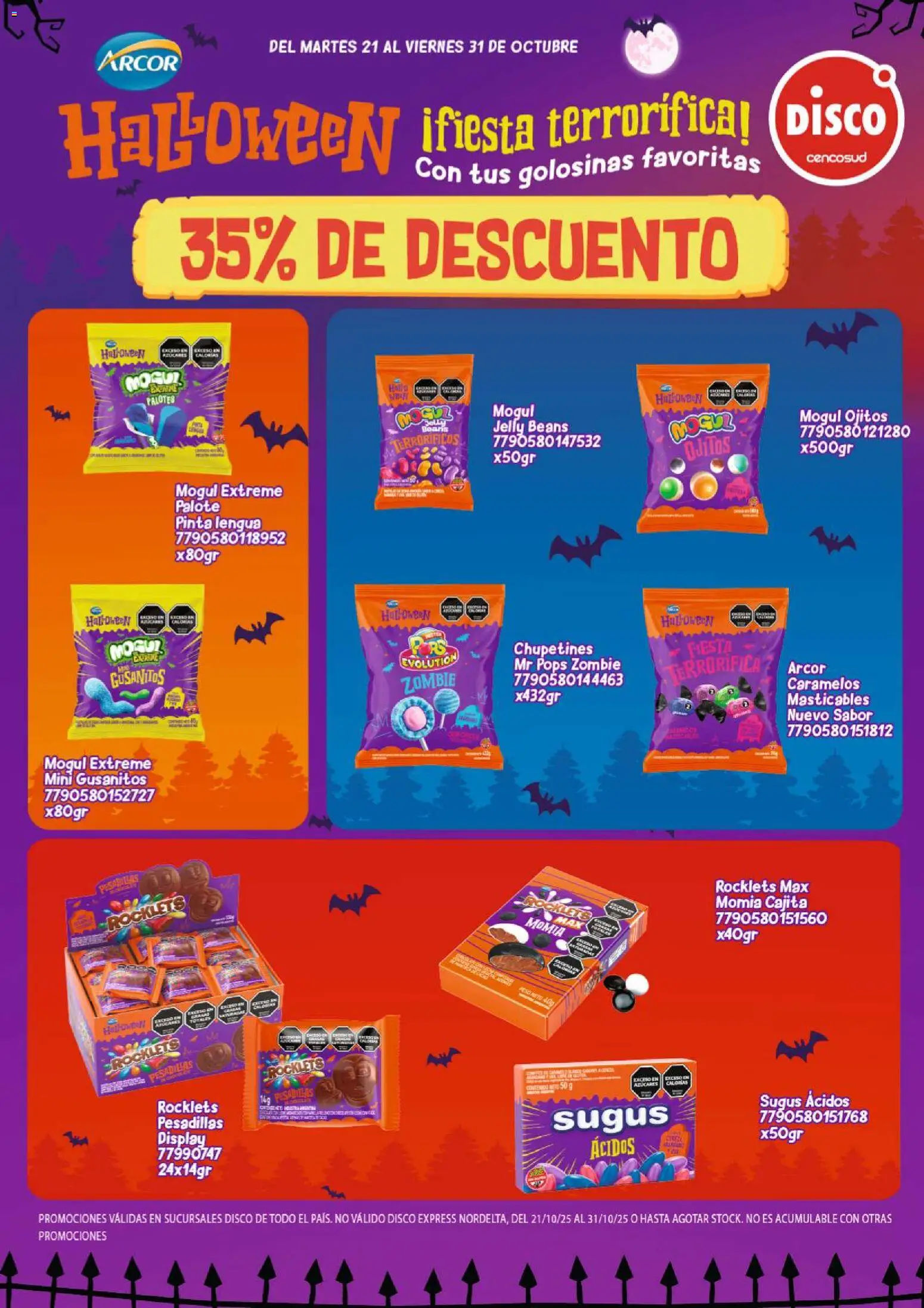 Disco - HALLOWEEN DISCO │ válido desde el 21.10.2025 | Página: 1 | Productos: Disco, Peso, Golosinas