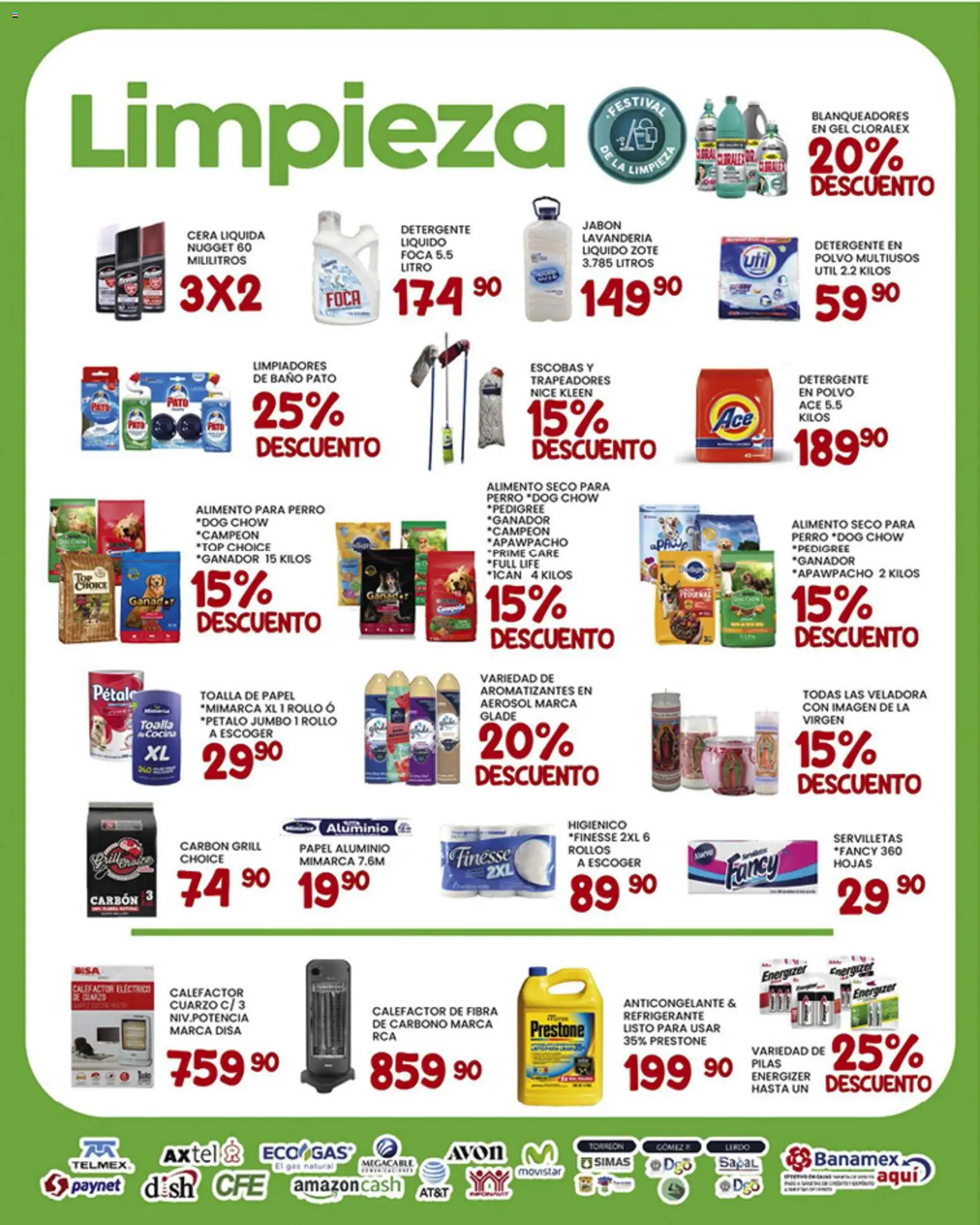 Nuevas ofertas de Alsuper válidas en toda la República Mexicana desde el 30.01.2026. ¡Encuentra las mejores ofertas en Alsuper folleto Laguna! | Página: 5 | Productos: Cera, Calefactor, Servilletas, Pilas