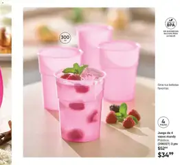Vista previa de Juego de 4 vasos mandy, Plástico. (200327) 3 pts, nuevo folleto de la tienda, válido en México a partir del 24.04.2026 | Página: 165