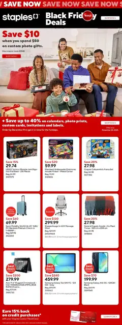 Preview of Staples - Black Friday  from shop Staples valid from 14.11.2025