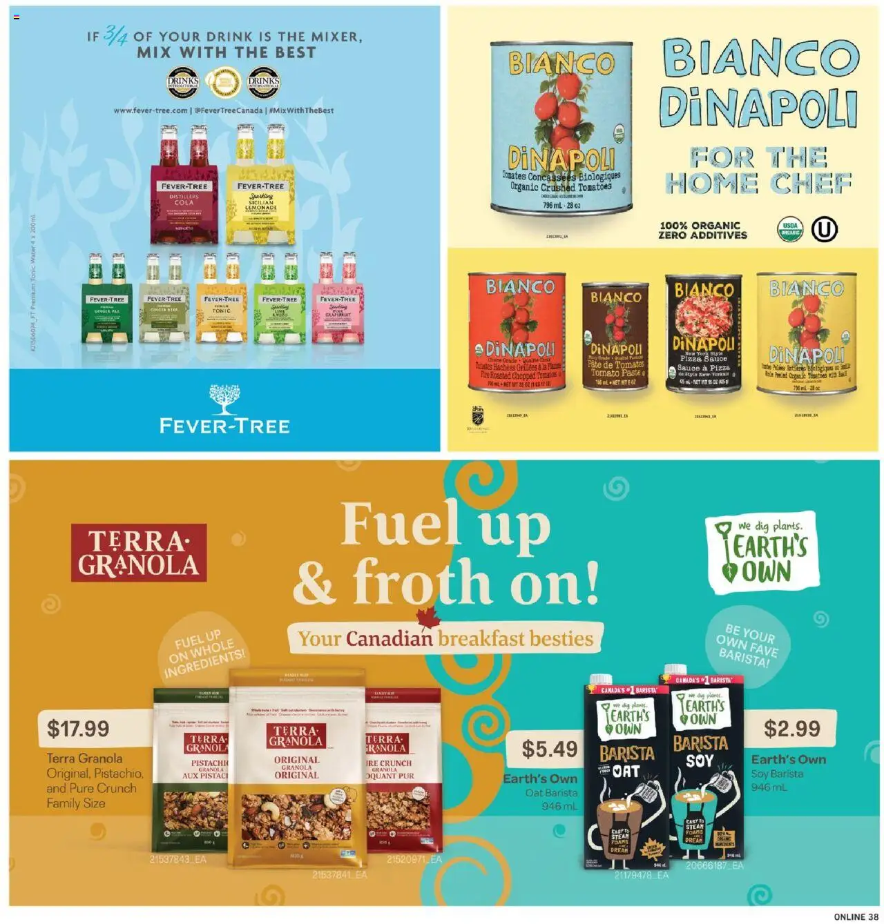 Fortinos flyer valid from 02.10.2025 | Page: 38 | Products: Pizza, Beer, Tomatoes