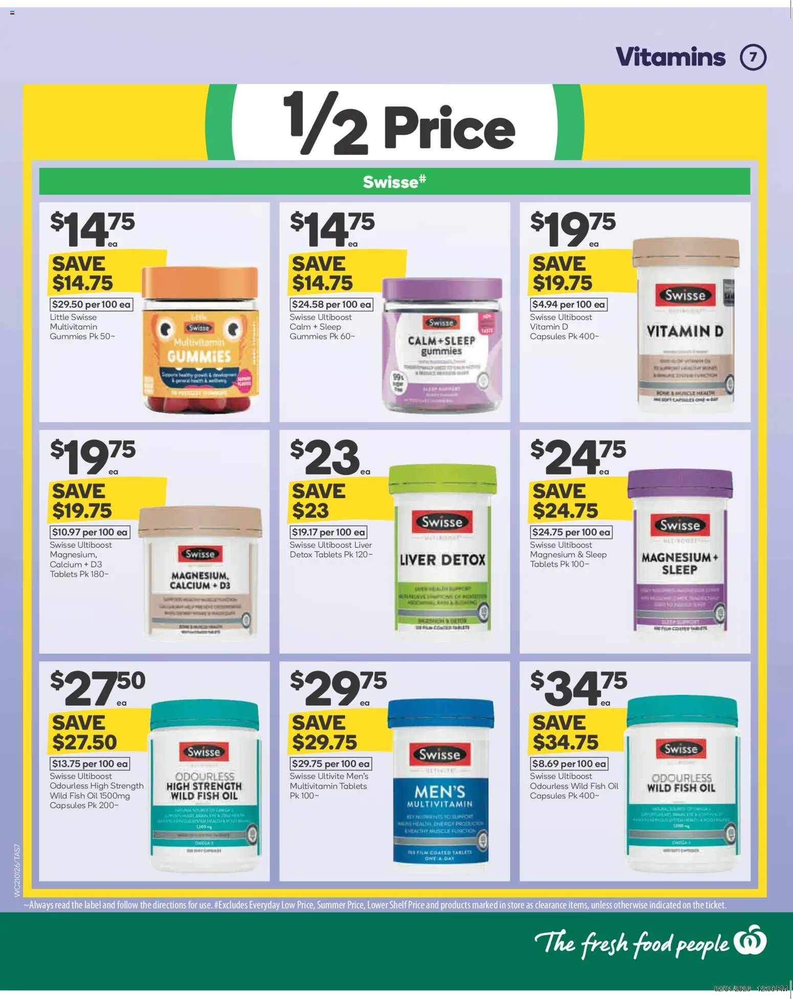 Woolworths catalogue - valid from 21.01.2026 | Page: 8 | Products: Shelf, Fish, Multivitamin, Vitamin