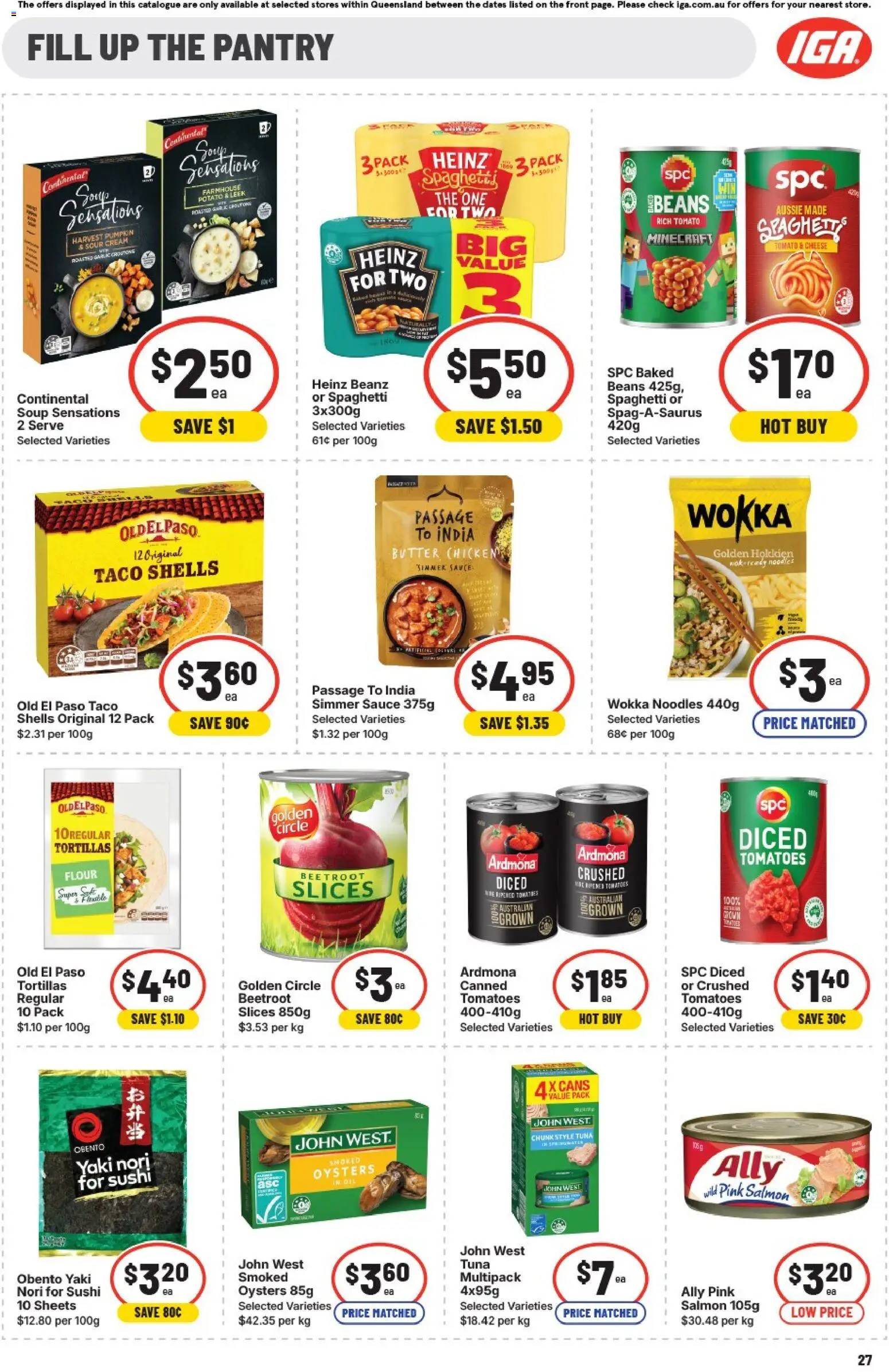 IGA catalogue - valid from 25.02.2026 | Page: 28 | Products: Cream, Beetroot, Tortillas, Pumpkin