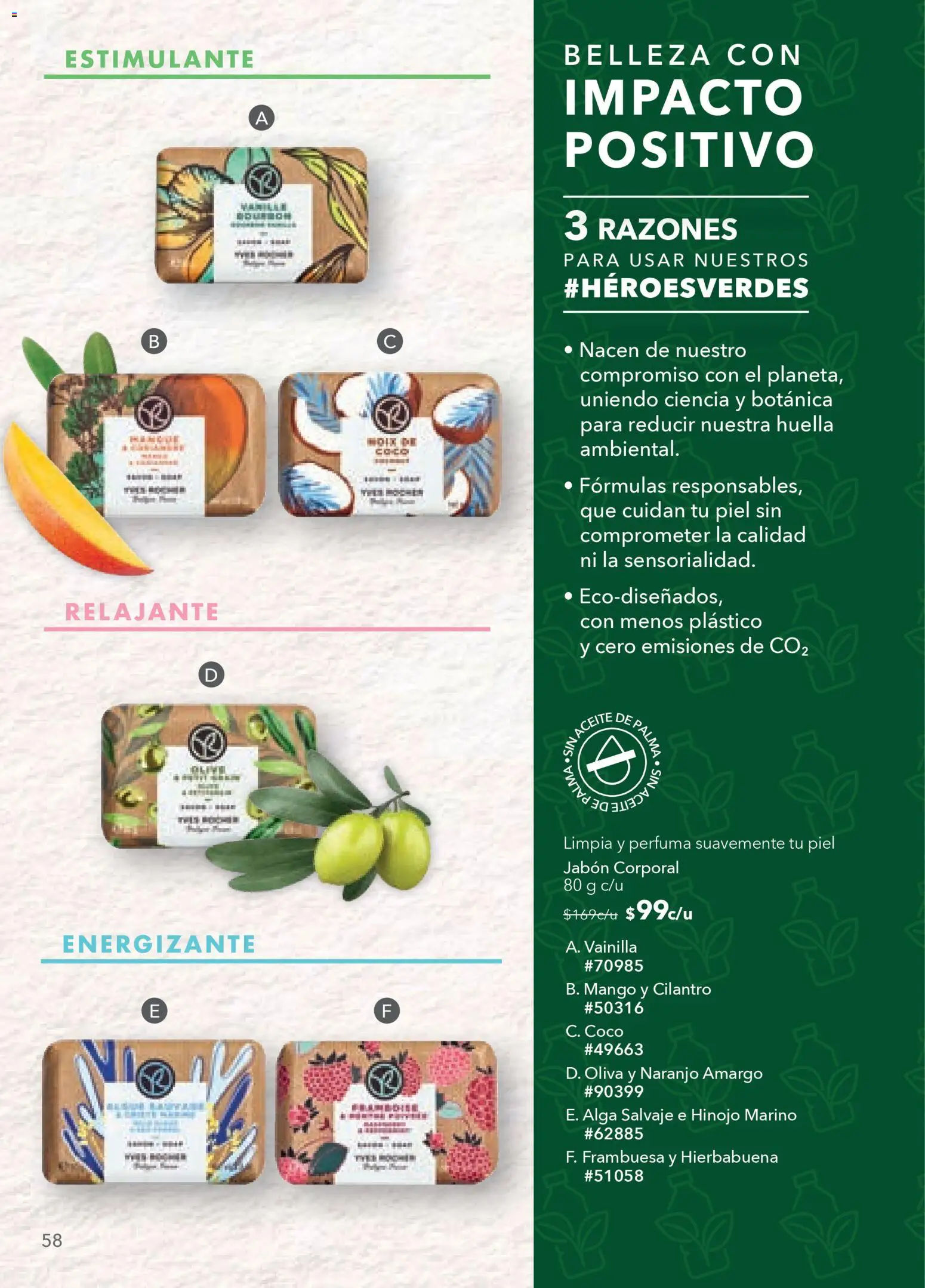 Nuevas ofertas de Yves Rocher válidas en toda la República Mexicana desde el 10.02.2026. ¡Encuentra las mejores ofertas en Yves Rocher campaña 3 2026! | Página: 56 | Productos: Hinojo, Mango, Aceite, Jabón