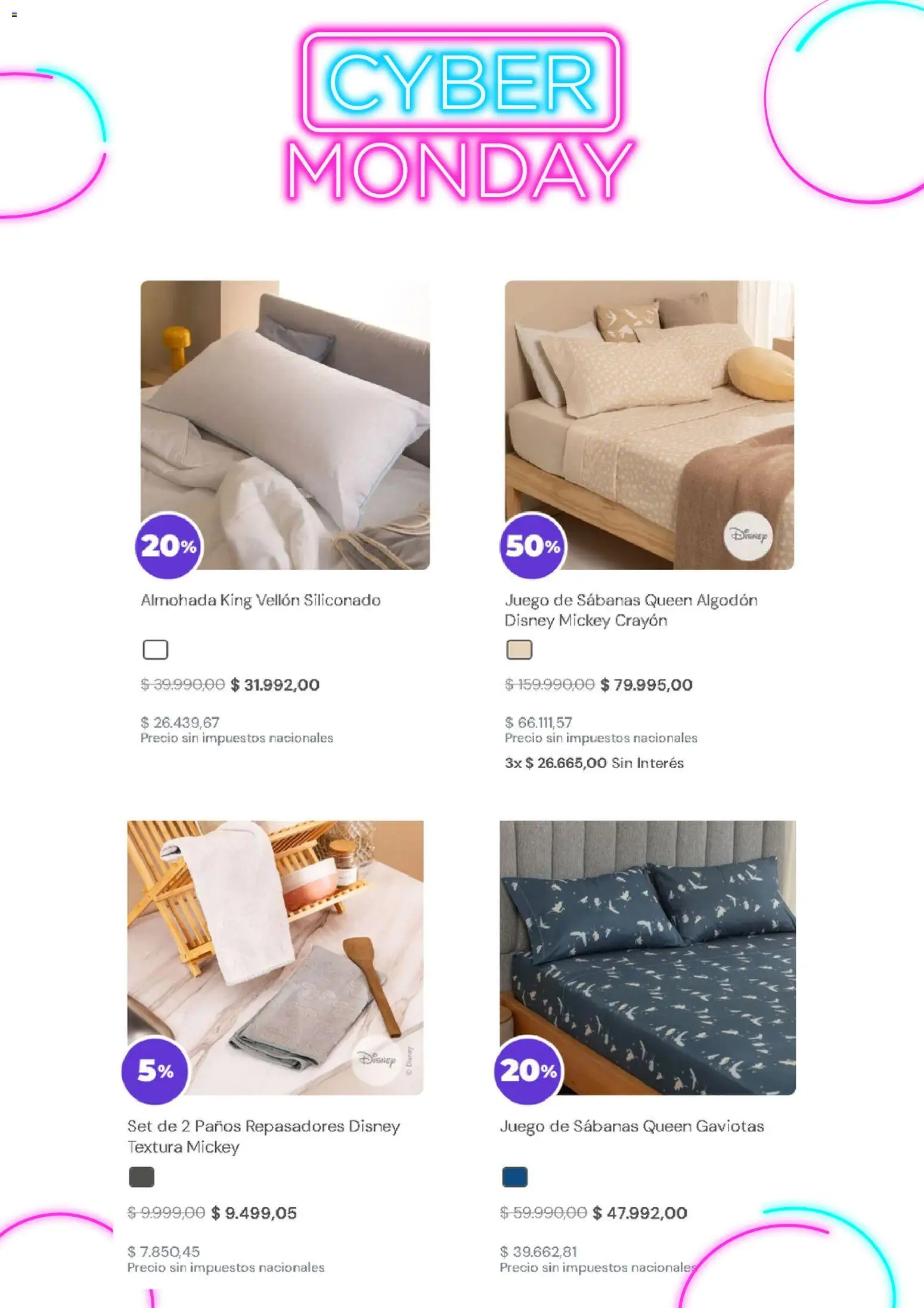 Arredo Cyber Monday │ válido desde el 03.11.2025 | Página: 3 | Productos: Algodón, Sabanas, Almohada