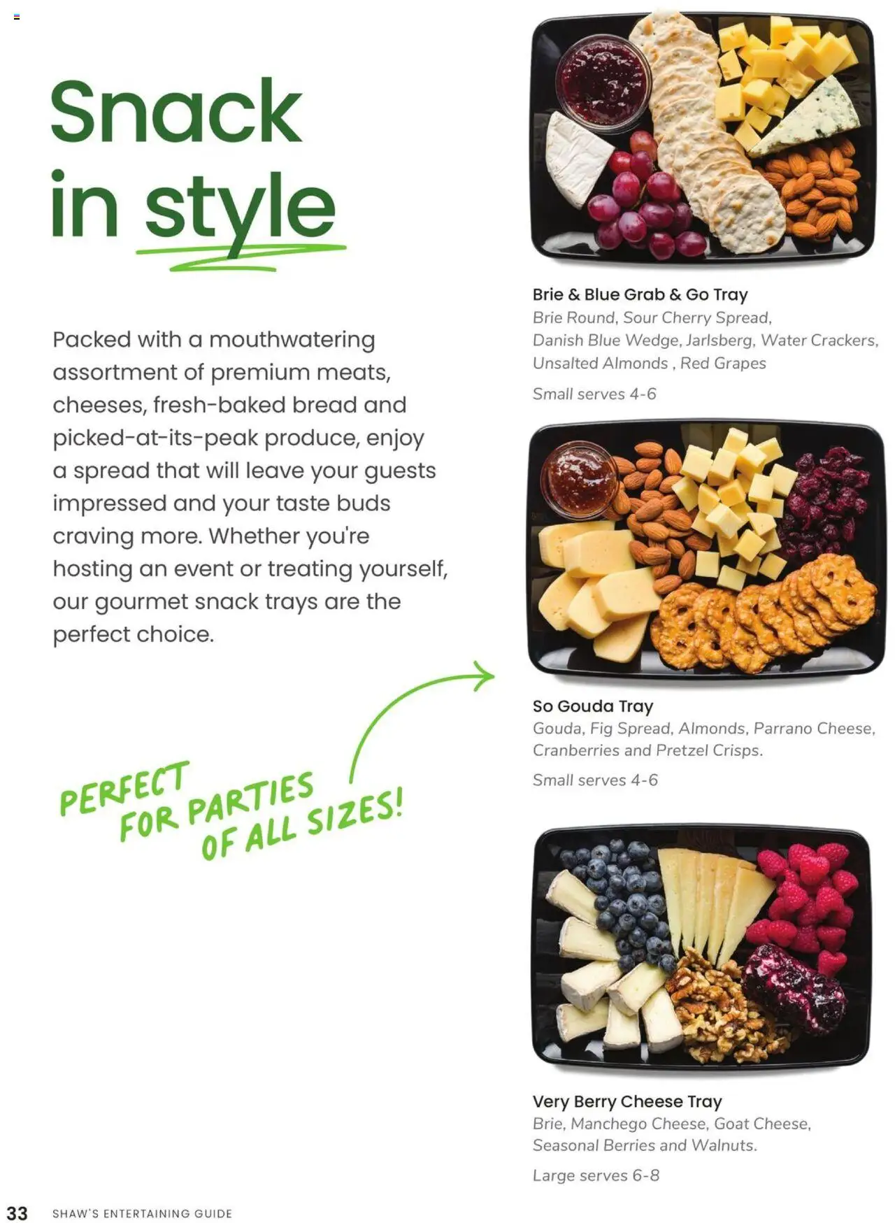 Shaw's Entertaining Guide - valid from 01.01.2025 | Page: 34 | Products: Berries, Bread, Water, Grapes