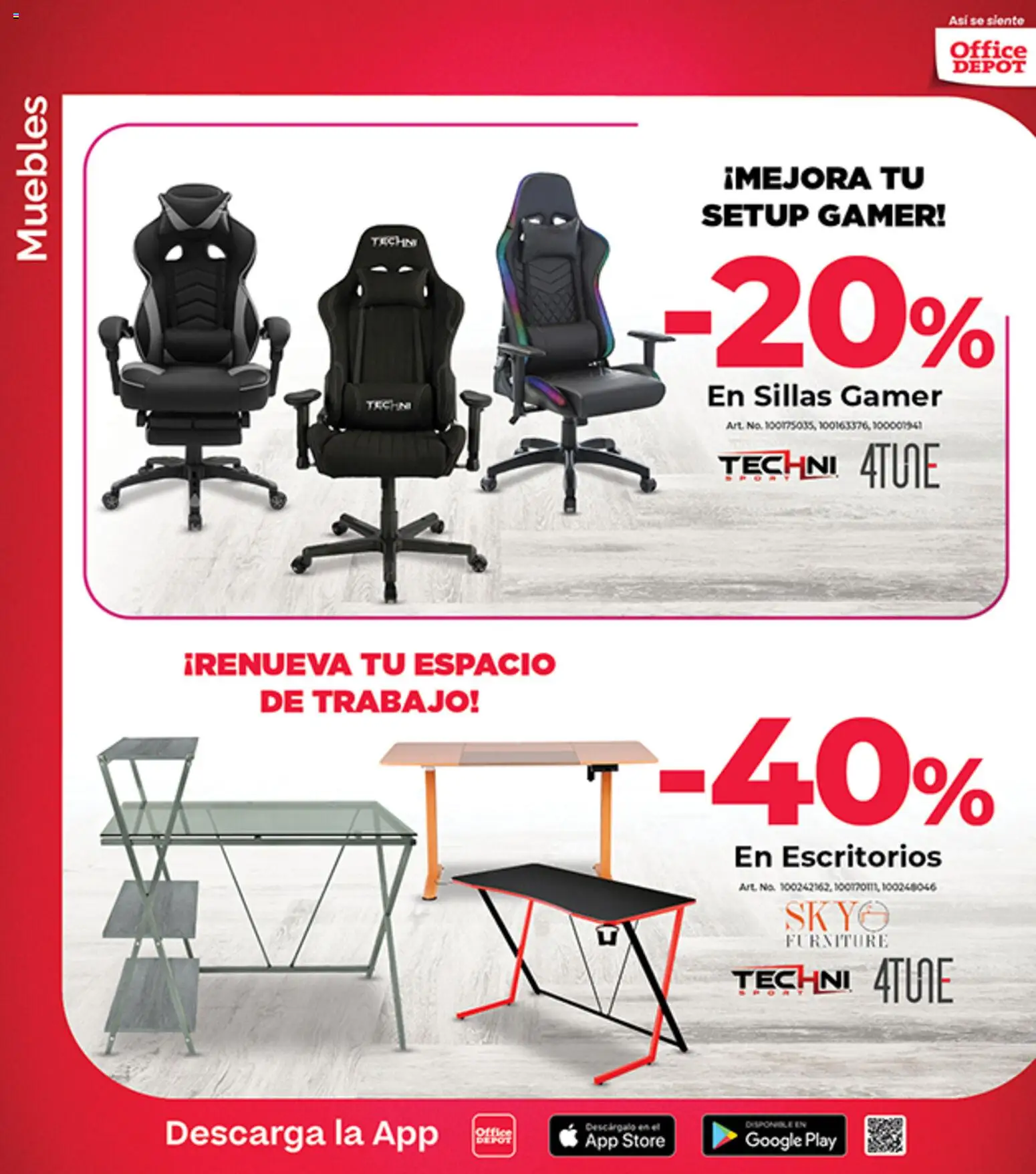 Nuevas ofertas de Office Depot válidas en toda la República Mexicana desde el 01.04.2026. ¡Encuentra las mejores ofertas en Office Depot catálogo! | Página: 19
