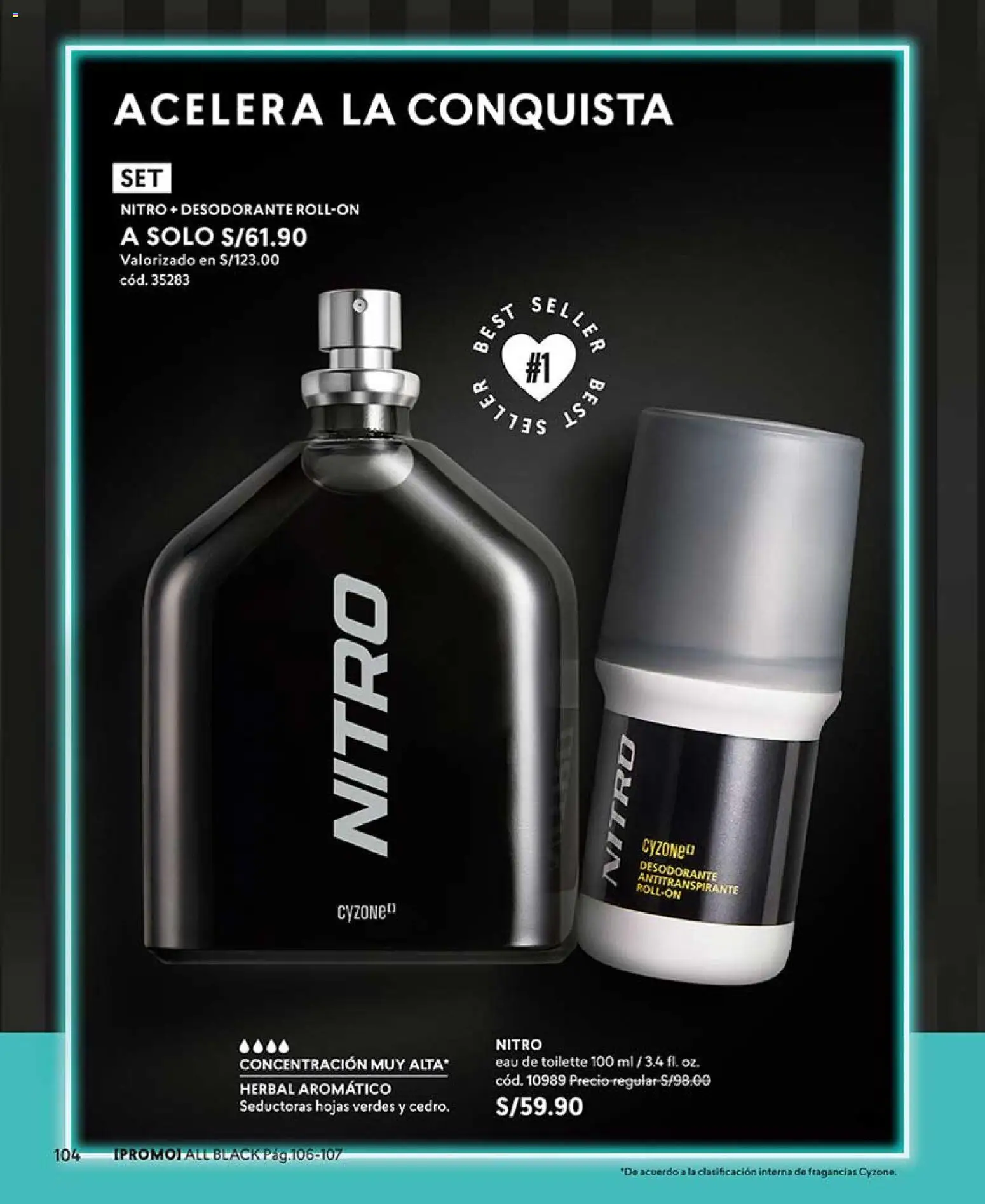Catálogo CyZone válido desde 14.03.2026 | Página: 104 | Productos: Desodorante, Antitranspirante, EAU de Toilette