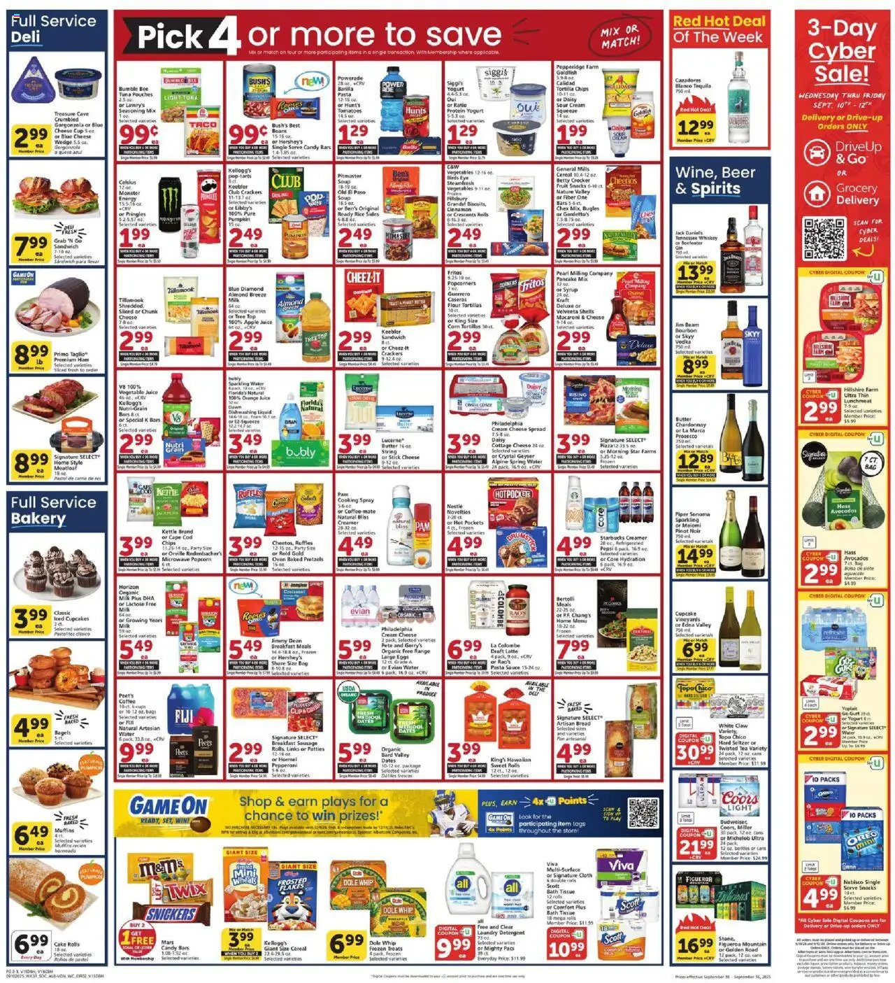 Vons Weekly Ad - valid from 10.09.2025 | Page: 2 | Products: Bakery, Pan, Coffee, Whiskey