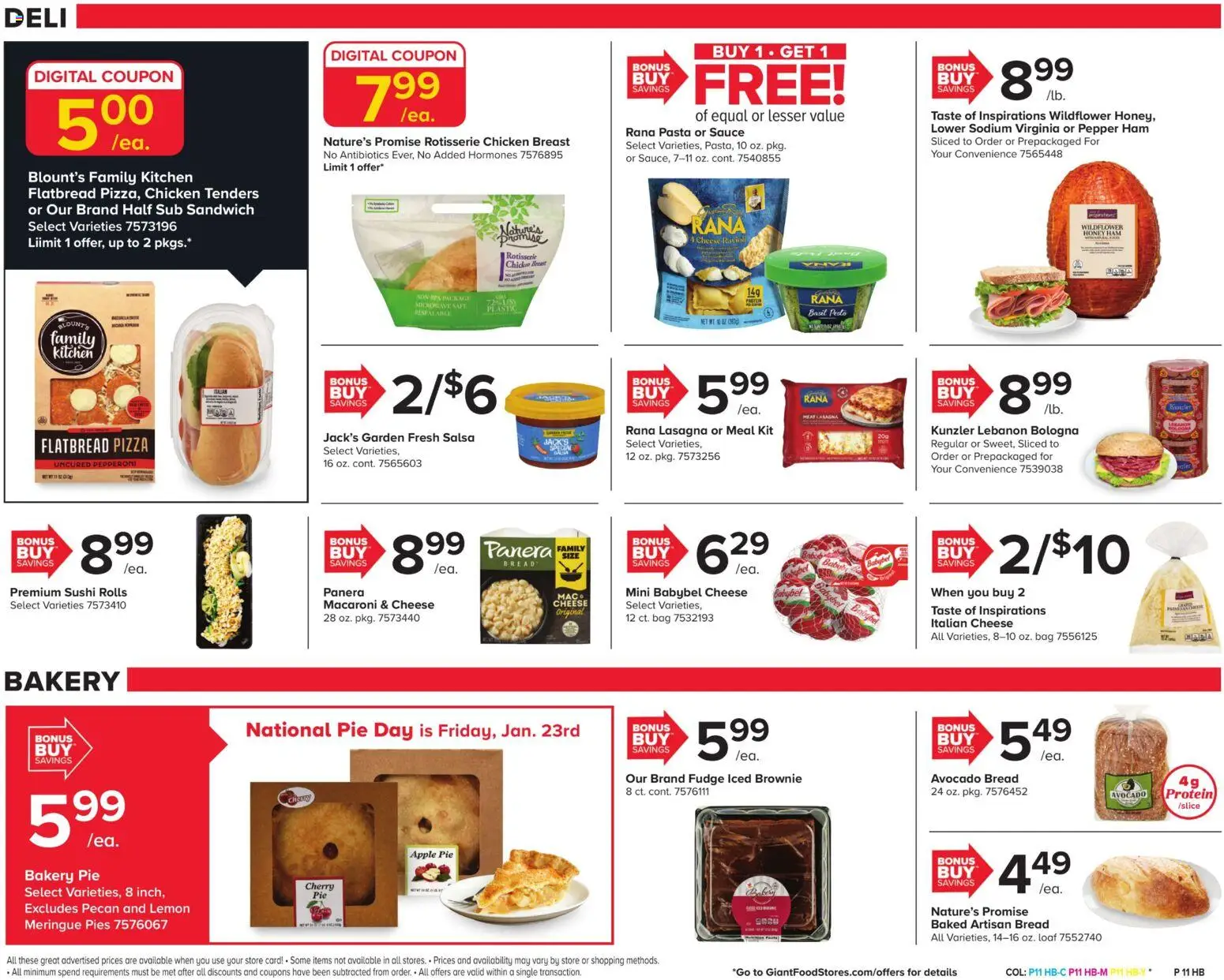 Giant Weekly Ad - valid from 23.01.2026 | Page: 14 | Products: Pizza, Sauce, Lemon, Bag