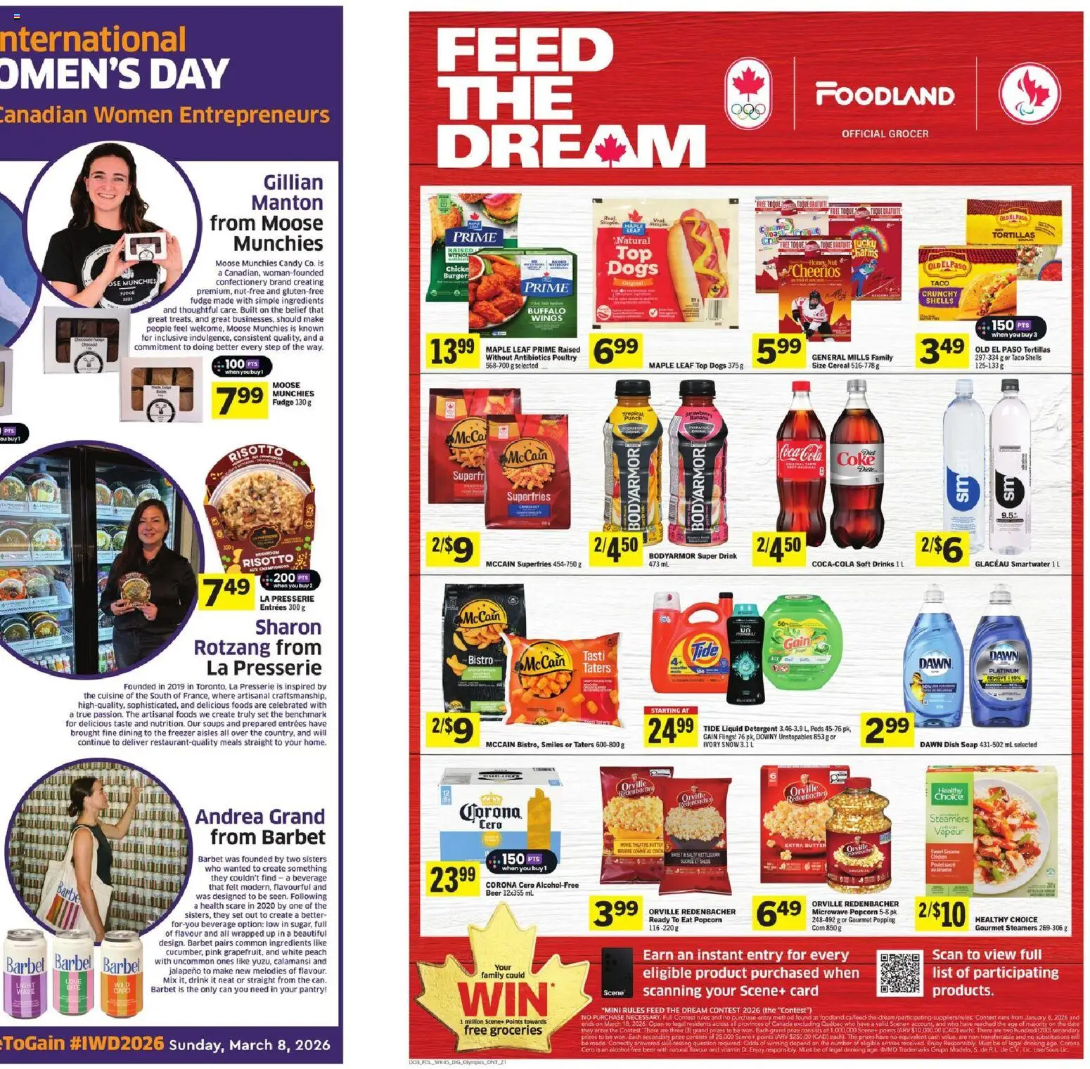 Foodland flyer valid from 05.03.2026 | Page: 8 | Products: Freezer, Soap, Detergent, Chicken