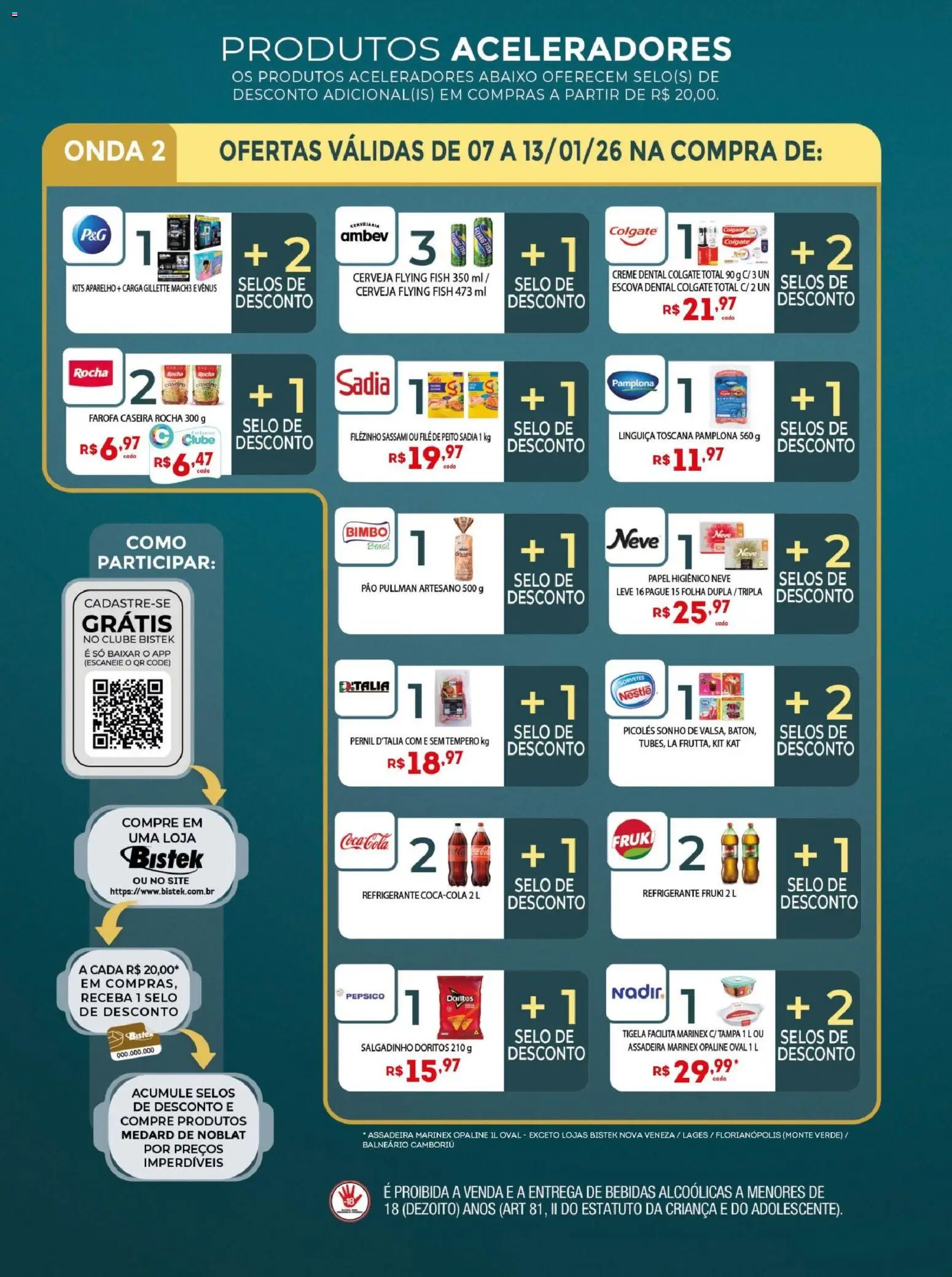 Bistek Supermercados Folheto - válido de 07.01.2026 | Página: 3 | Produtos: Refrigerante, Assadeira, Farofa, Papel higiênico
