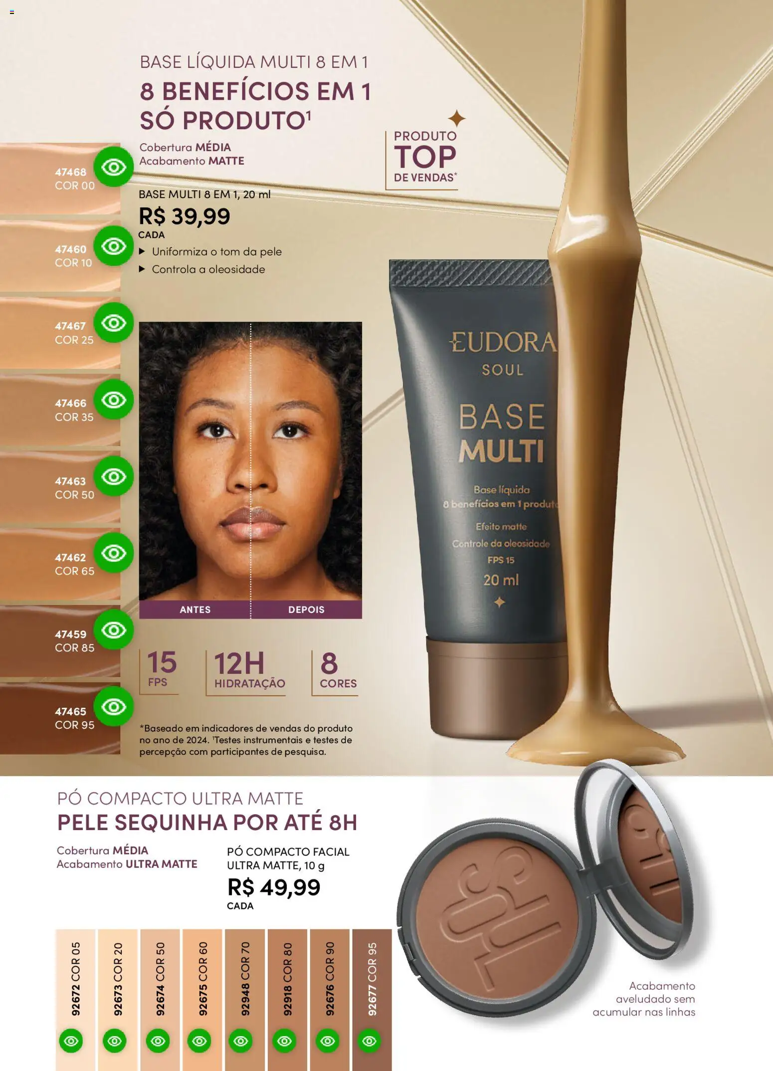 Eudora Folheto - válido de 29.10.2025 | Página: 73 | Produtos: Pó compacto, Pó, Base