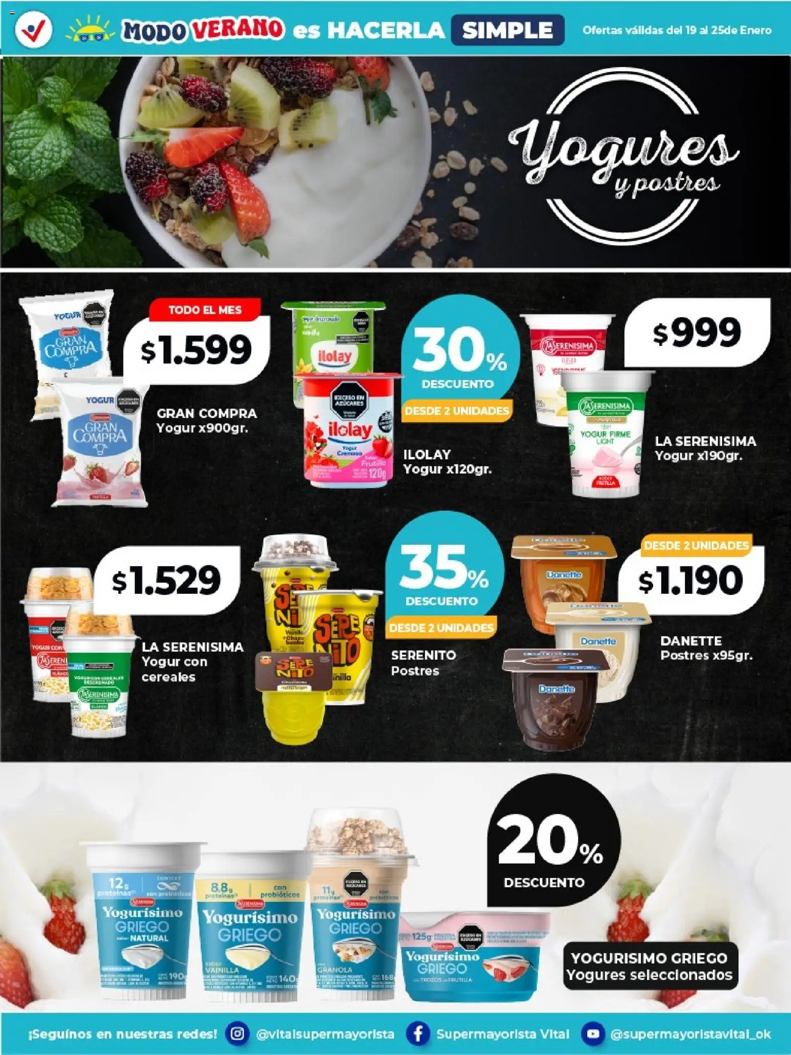 Vital - Especial de frescos │ válido desde el 19.01.2026 | Página: 4 | Productos: Frutilla, Yogur, Cereales