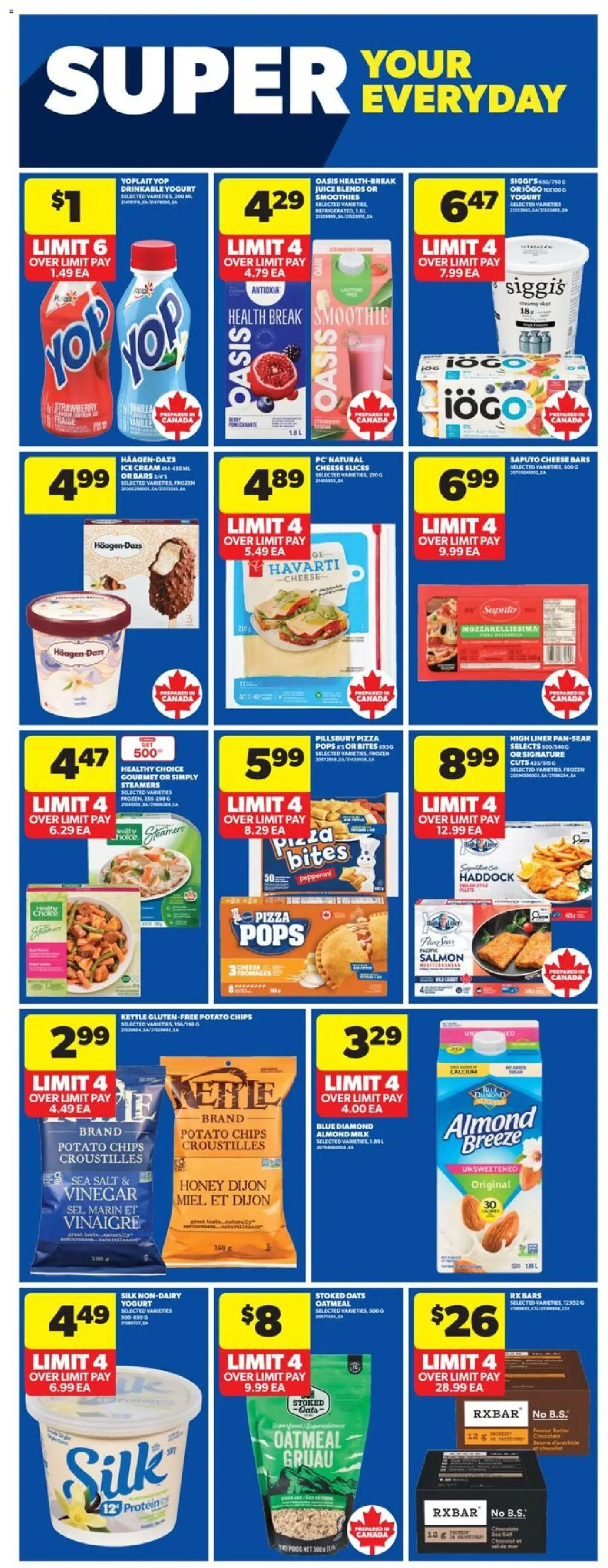 Real Canadian Superstore flyer valid from 09.10.2025 | Page: 16 | Products: PC, Milk, Butter, Pizza