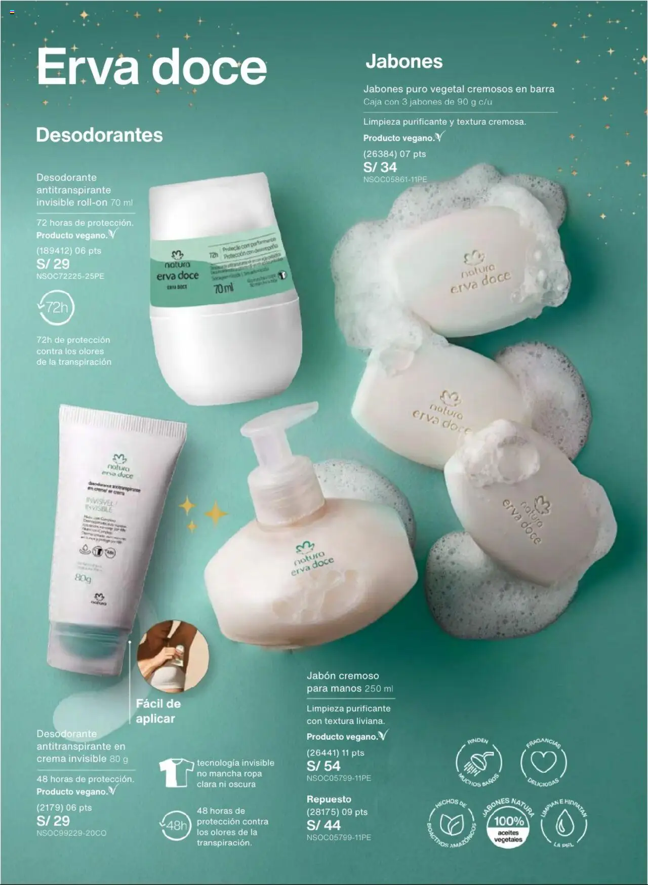 Catálogo Natura válido desde 03.10.2025 | Página: 160 | Productos: Jabón, Desodorante, Antitranspirante, Ropa