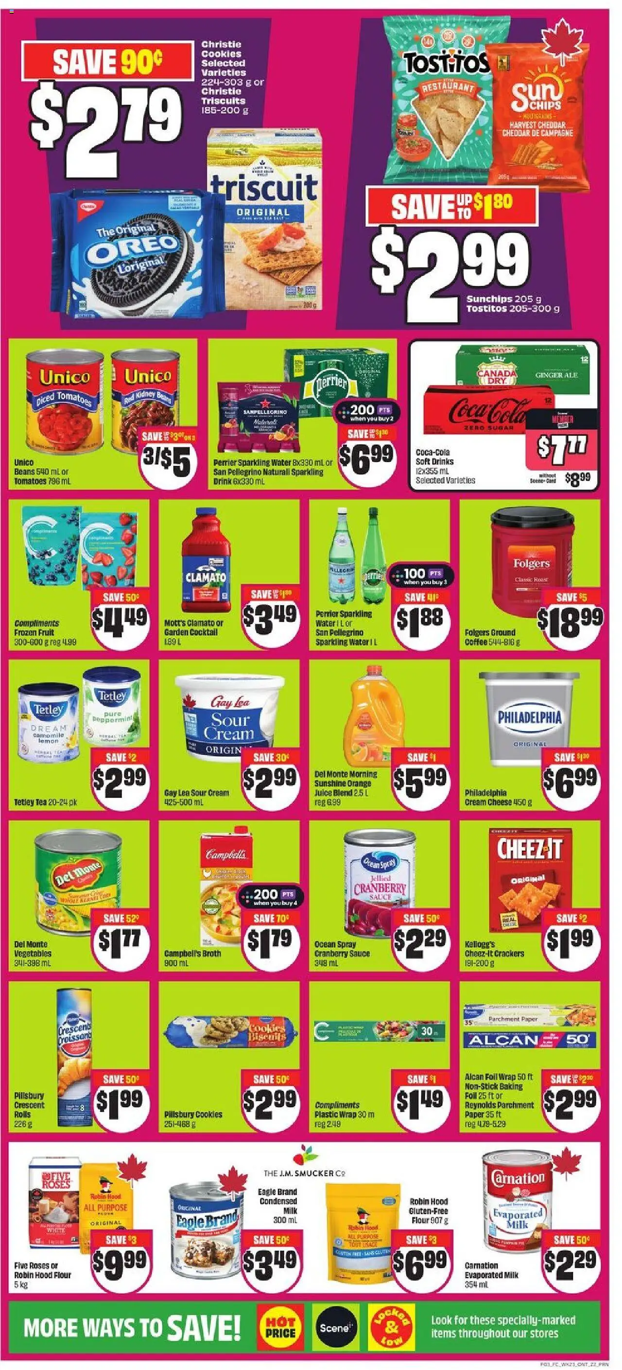 FreshCo flyer valid from 02.10.2025 | Page: 4 | Products: Cream, Cookies, Cheese, Coffee