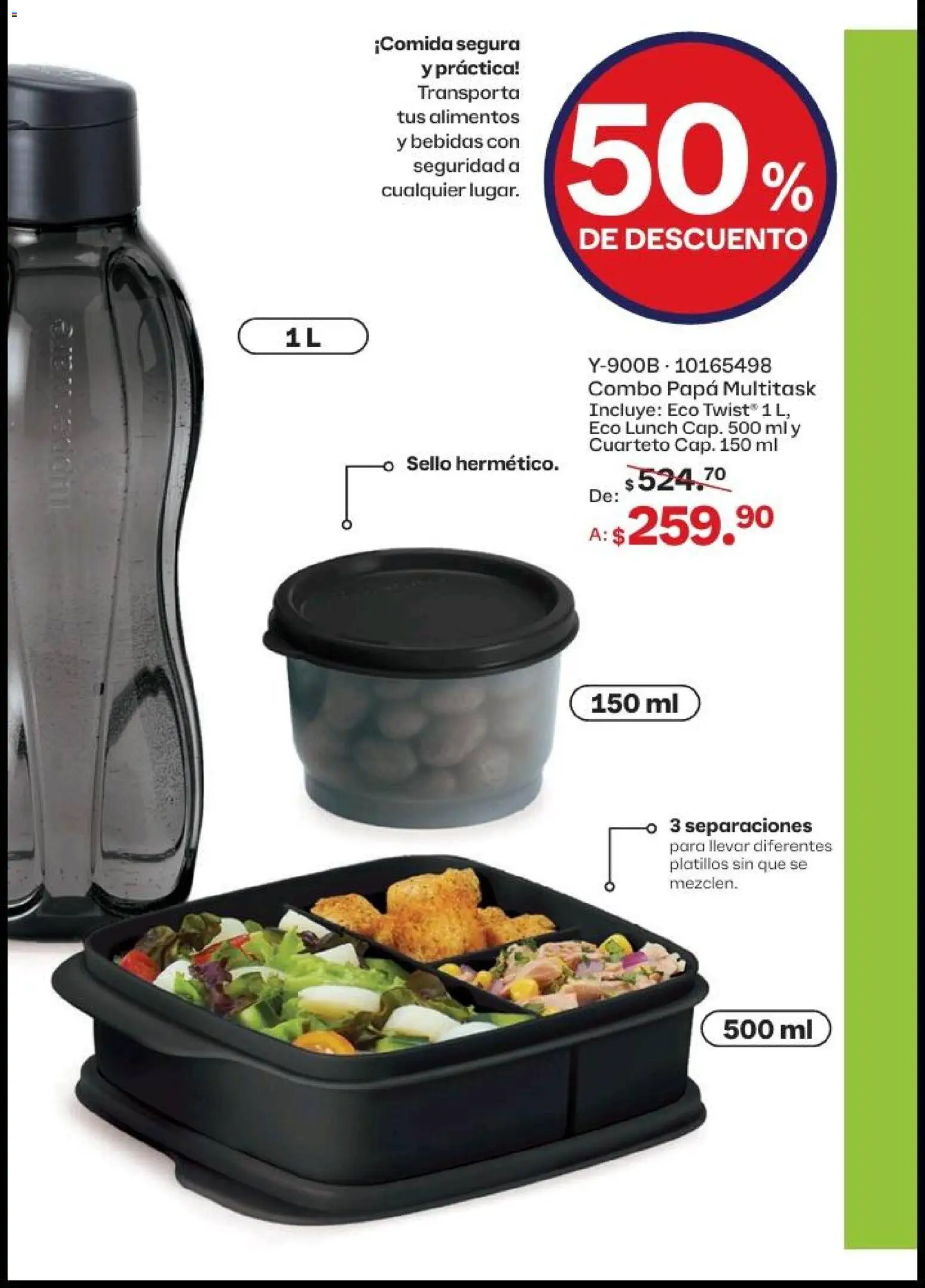 Nuevas ofertas de Tupperware válidas en toda la República Mexicana desde el 20.04.2026. ¡Encuentra las mejores ofertas en Tupperware catálogo! | Página: 39 | Productos: Papa