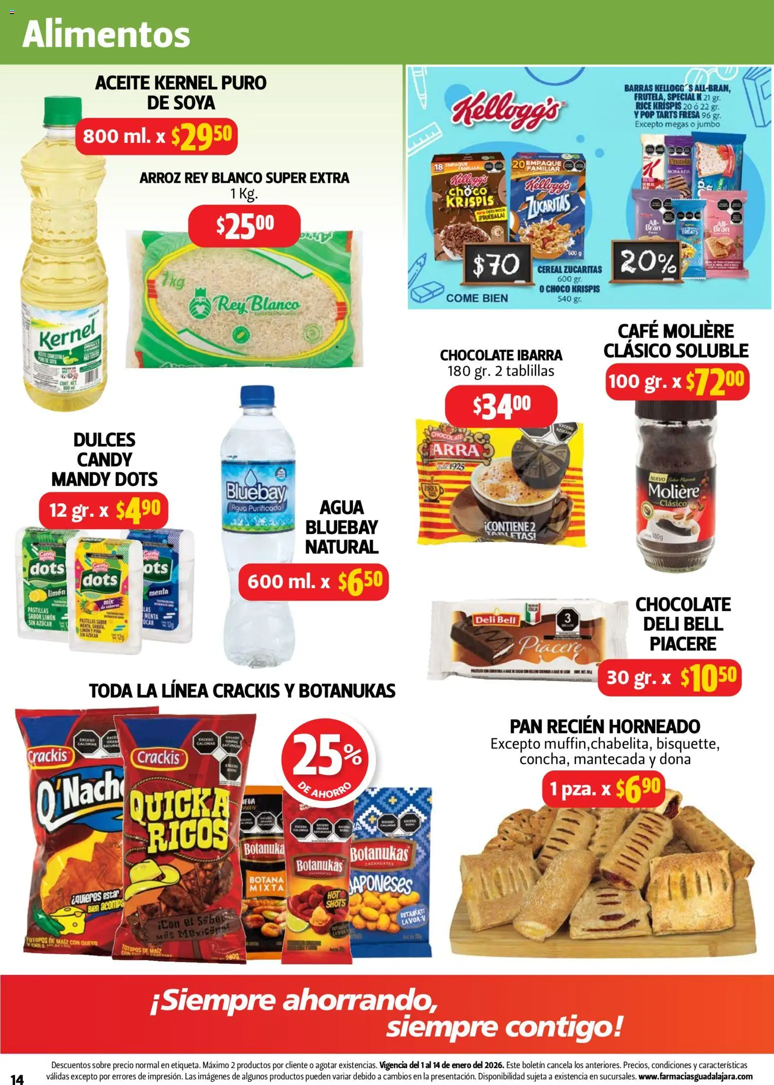 Nuevas ofertas de Farmacia Guadalajara válidas en toda la República Mexicana desde el 01.01.2026. ¡Encuentra las mejores ofertas en Farmacia Guadalajara catálogo! | Página: 14