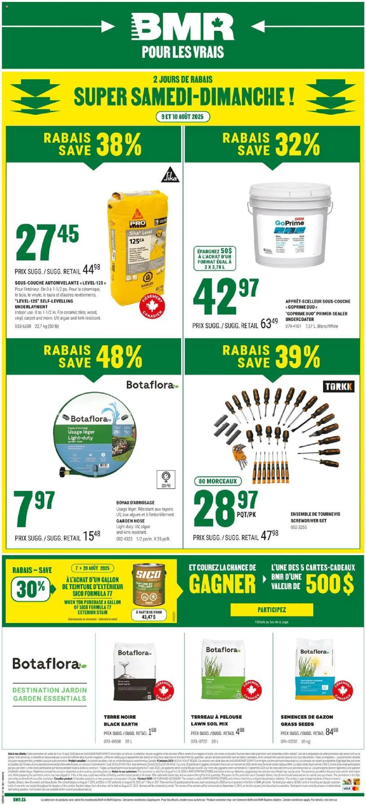 BMR flyer valid from 09.08.2025 | Page: 1 | Products: Carpet