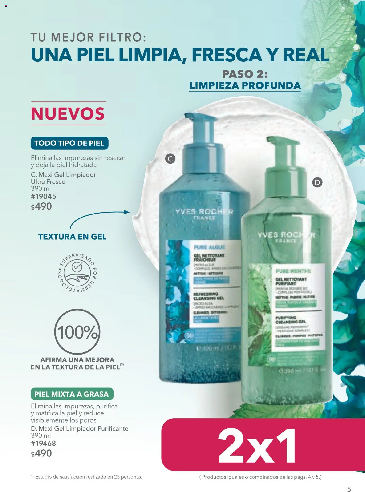 Nuevas ofertas de Yves Rocher válidas en toda la República Mexicana desde el 03.03.2026. ¡Encuentra las mejores ofertas en Yves Rocher campaña 4 2026! | Página: 5 | Productos: Limpiador