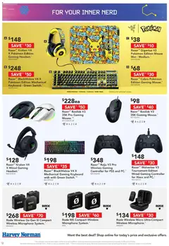 Preview of Harvey Norman Computers Hot Tech Deals - valid from 19.02.2026 | Page: 12 | Products: Accessories, Keyboard, Xbox, Microphone