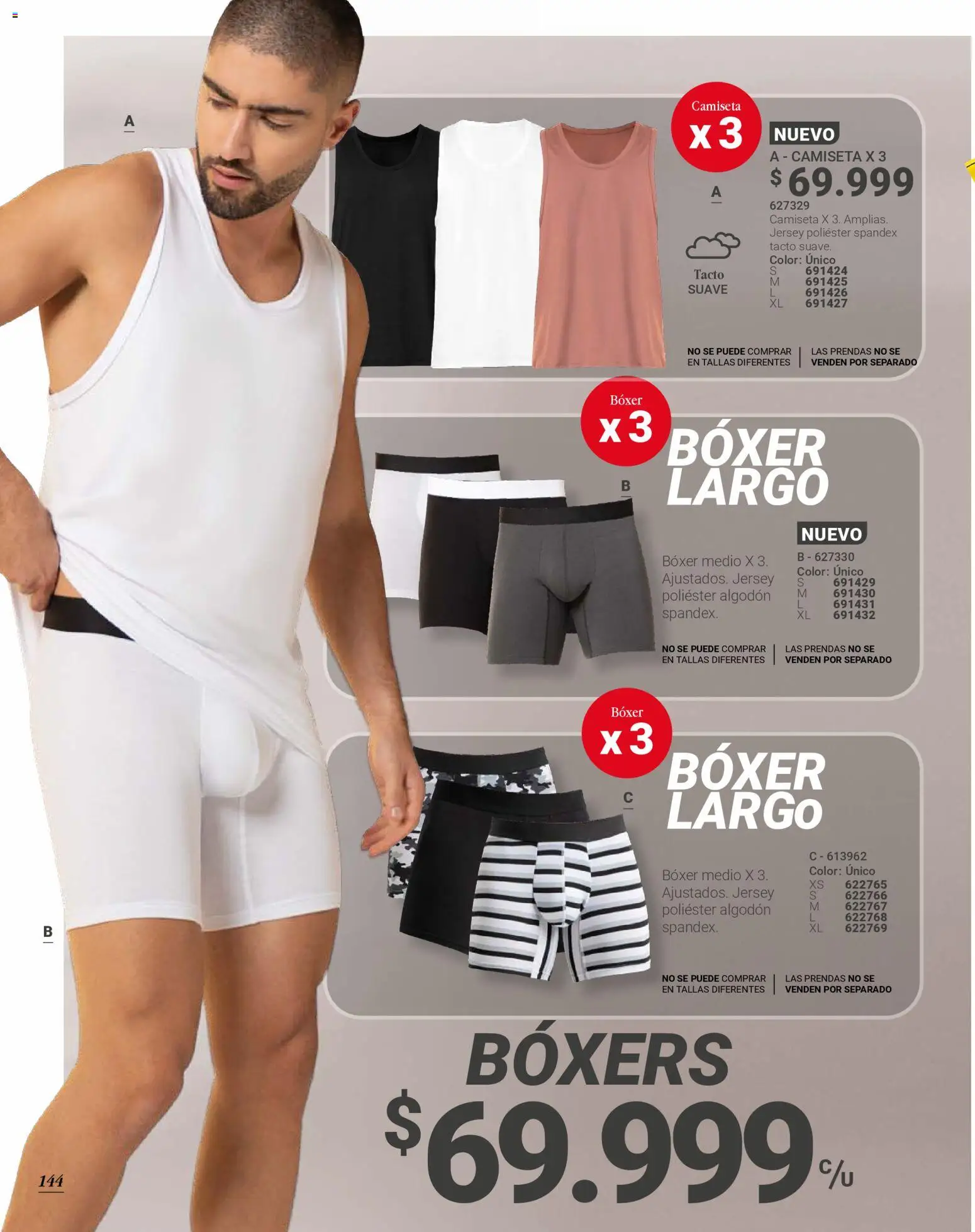 Carmel revista - valida desde el 29.10.2025 | Página: 144 | Productos: Algodón, Boxers, Camiseta