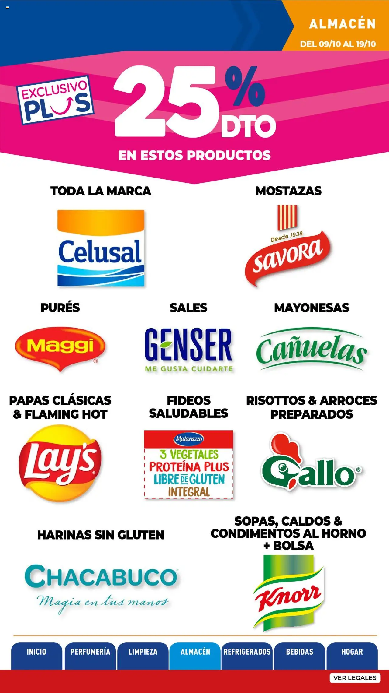 La Anonima catálogo │ válido desde el 09.10.2025 | Página: 19 | Productos: Bolsa, Horno, Sales, Fideos