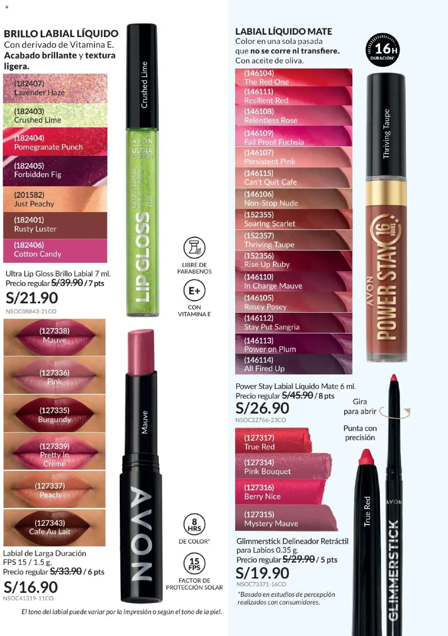 Catálogo Avon válido desde 01.02.2026 | Página: 50 | Productos: Delineador, Aceite, Café