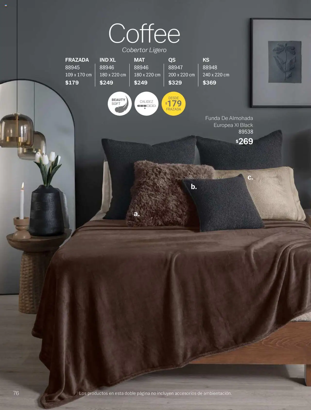 Nuevas ofertas de Vianney válidas en toda la República Mexicana desde el 15.08.2025. ¡Encuentra las mejores ofertas en Vianney - Catálogo Invierno! | Página: 78 | Productos: Cobertor, Funda, Funda de almohada, Almohada