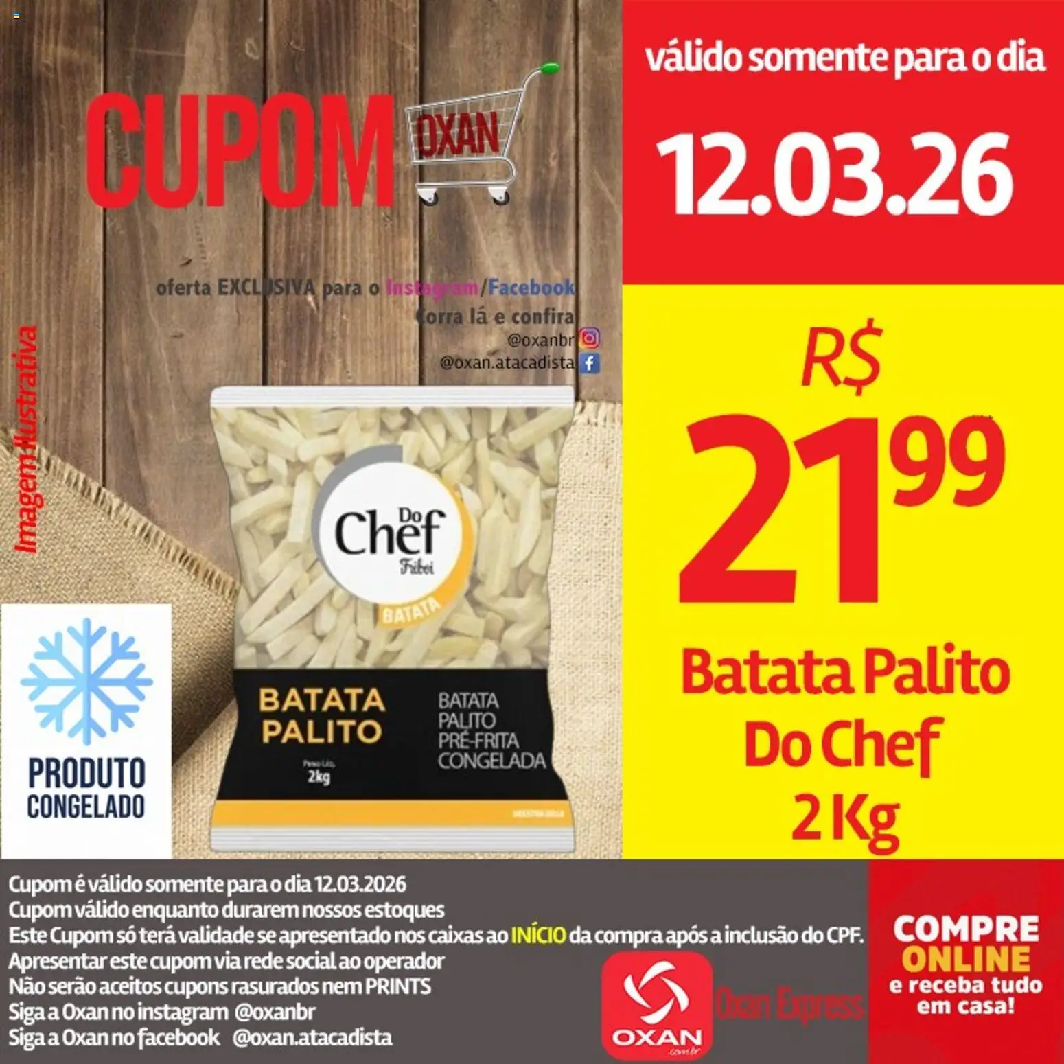 Oxan Atacadista Folheto - válido de 12.03.2026 | Página: 8 | Produtos: Batata