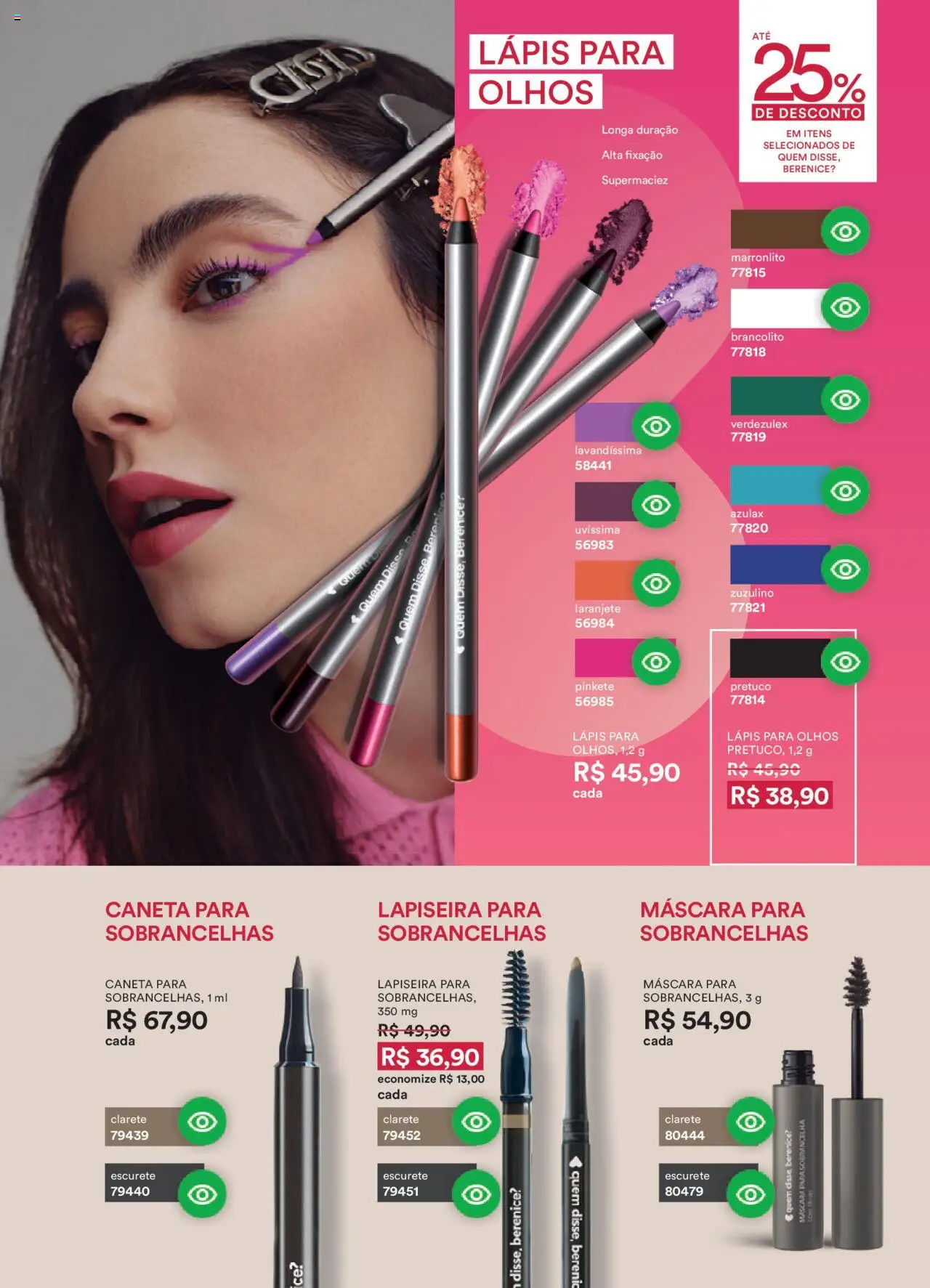 O Boticário Folheto - válido de 22.09.2025 | Página: 50 | Produtos: Lápis, Lapiseira, Caneta, Disco