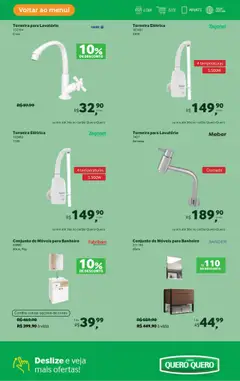 Lojas Quero-Quero Folheto - válido de 16.09.2025 | Página: 10 | Produtos: Mesa, Lavatório, Torneira