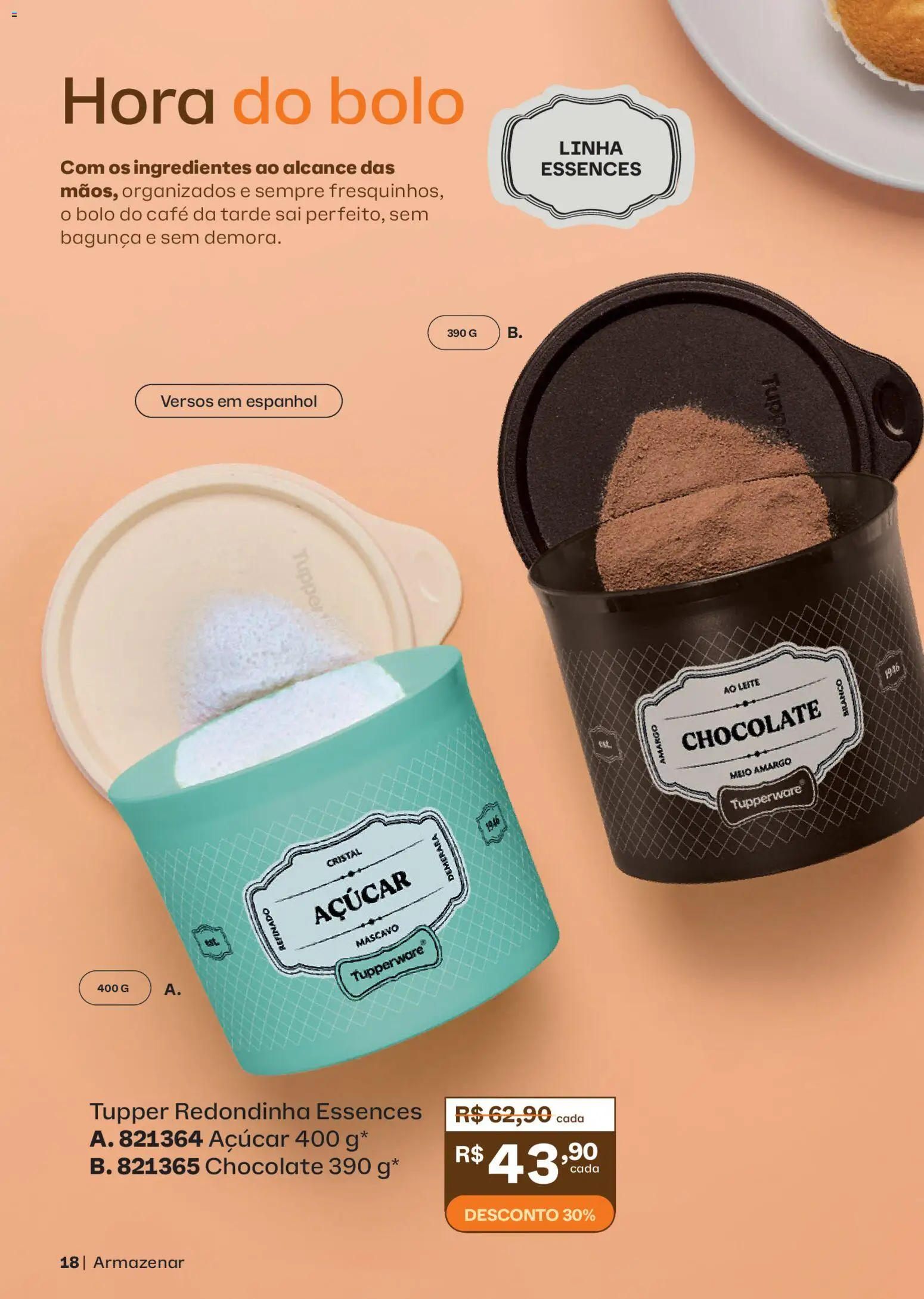 Tupperware Folheto - válido de 01.05.2026 | Página: 18 | Produtos: Leite, Chocolate, Açúcar, Açúcar mascavo