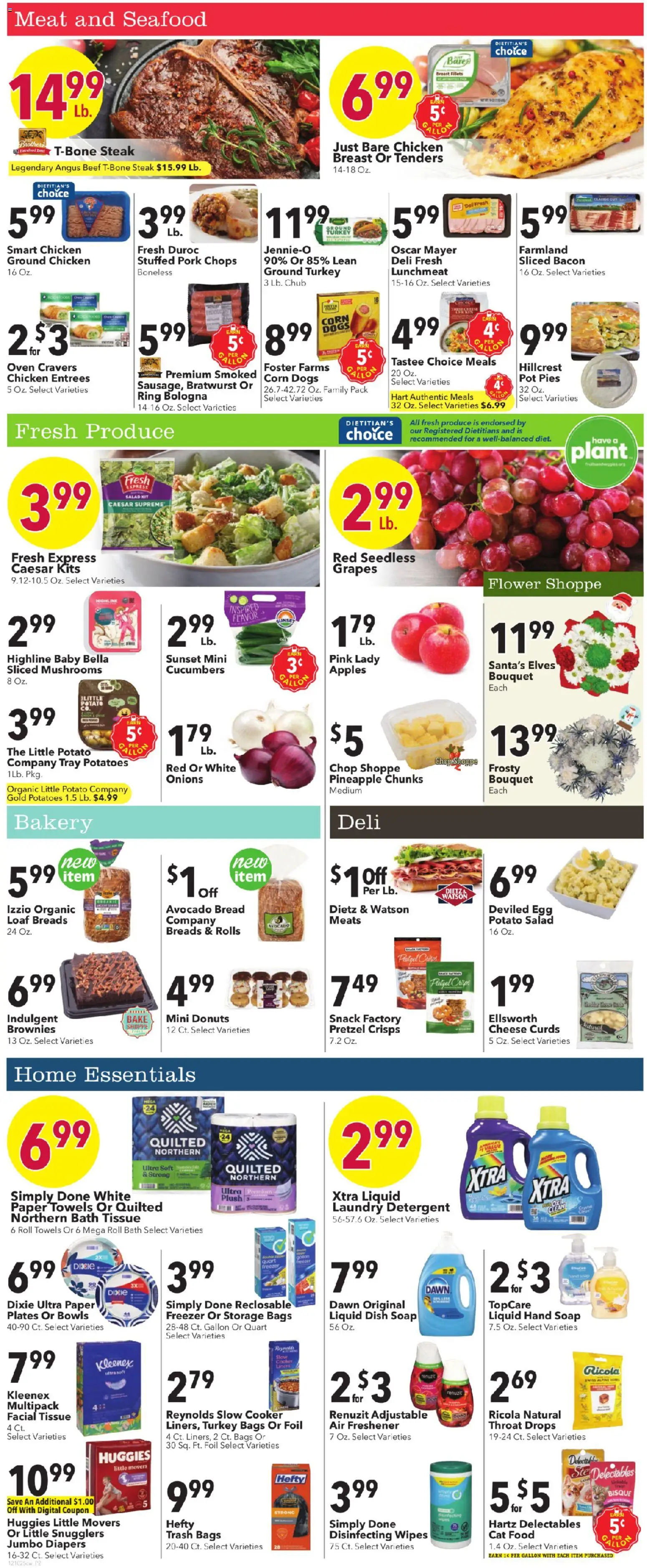 Cash Wise Weekly Ad - valid from 10.12.2025 | Page: 2 | Products: Ring, Bread, Potatoes, Freezer