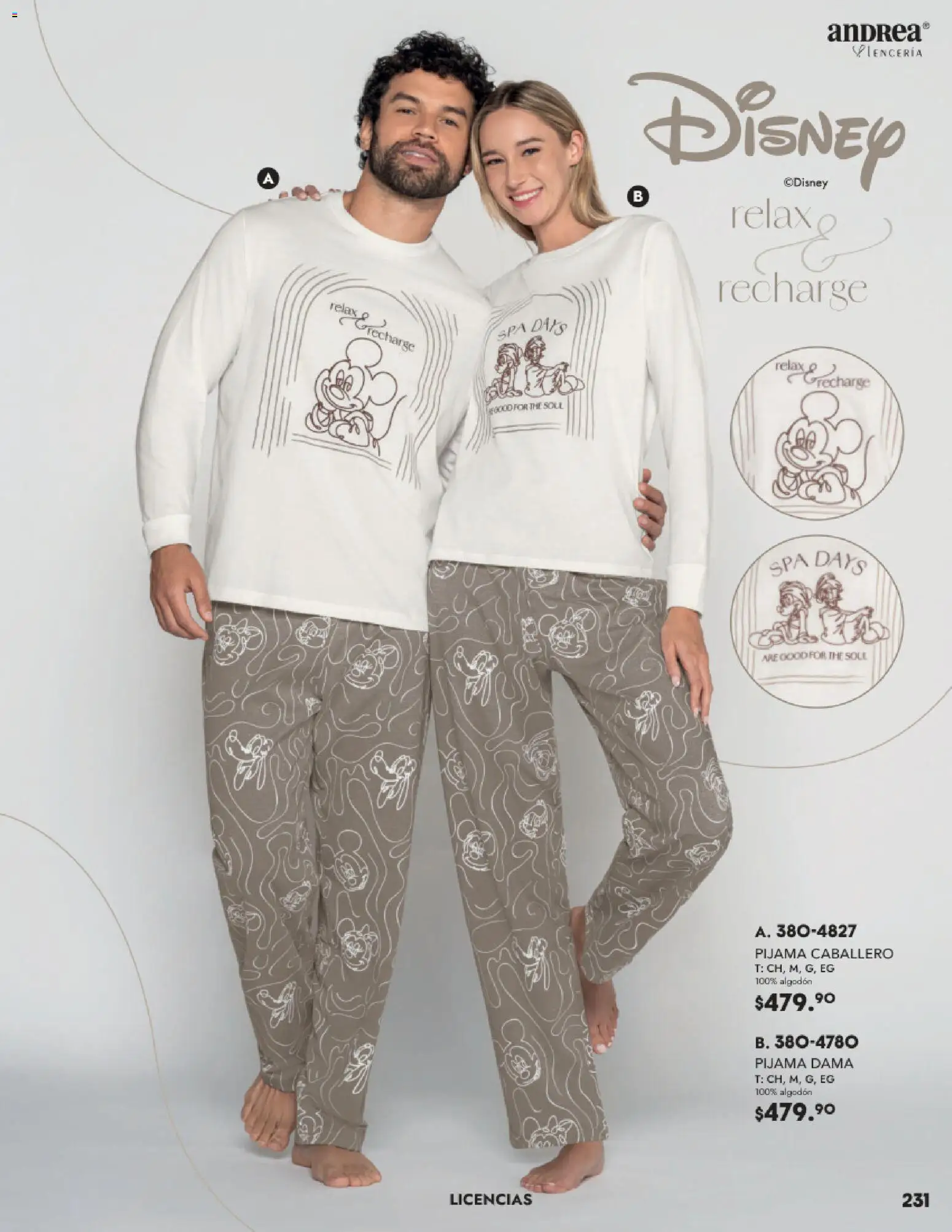 Nuevas ofertas de Andrea válidas en toda la República Mexicana desde el 26.11.2025. ¡Encuentra las mejores ofertas en Andrea catálogo Lancería, Vestir Interior otoño 2025! | Página: 67 | Productos: Pijama, Algodón