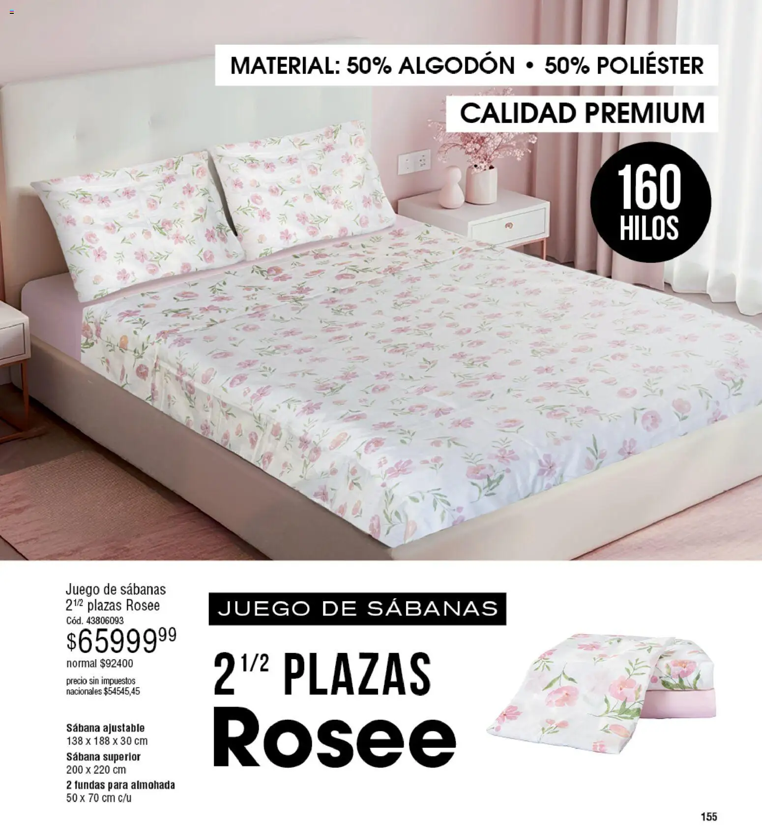 Millanel - Catálogo │ válido desde el 02.03.2026 | Página: 155 | Productos: Algodón, Sabanas, Almohada