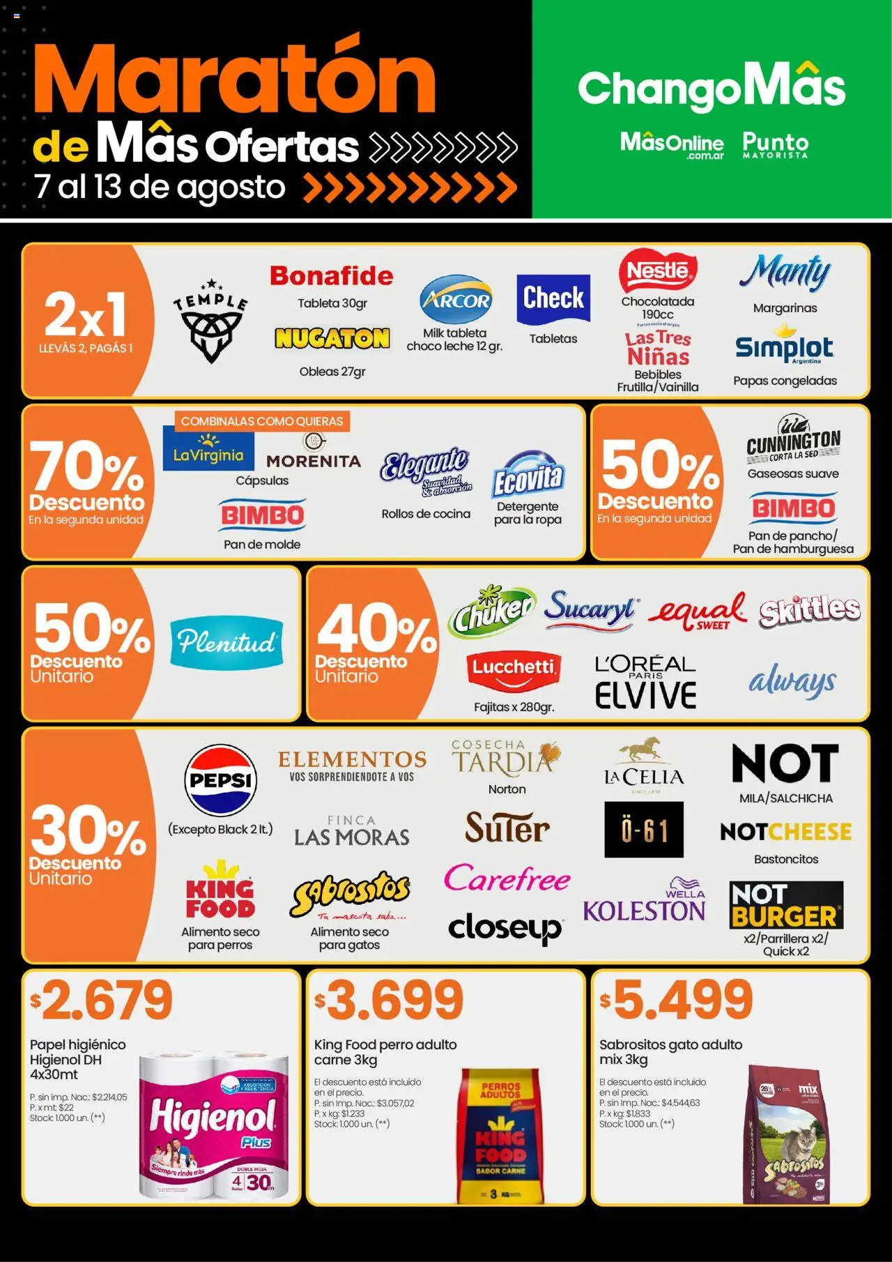 Changomas ofertas │ válido desde el 07.08.2025 | Página: 11 | Productos: Tableta, Cocina, Molde, Chocolatada
