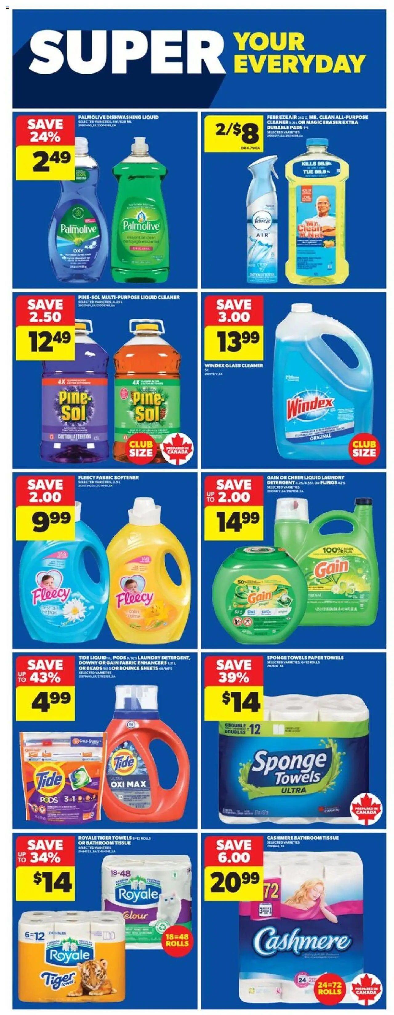 Real Canadian Superstore flyer valid from 09.10.2025 | Page: 21 | Products: Sponge, Fabric softener, Detergent