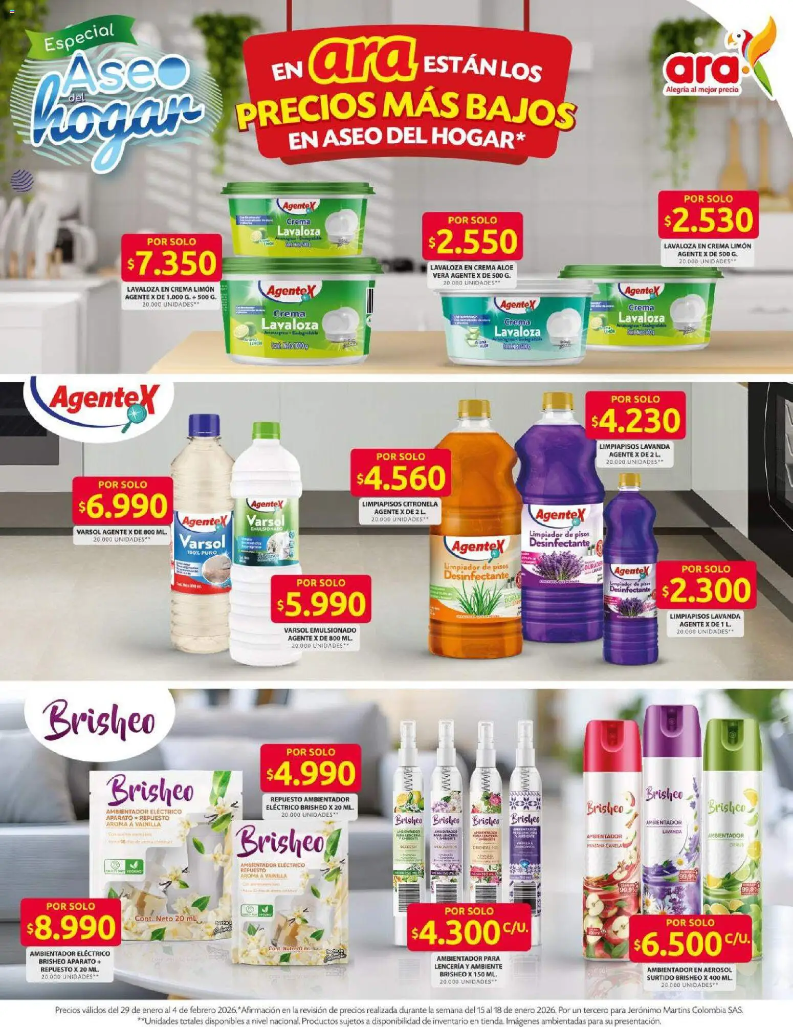 Ara revista - valida desde el 29.01.2026 | Página: 7 | Productos: Crema, Lenceria, Limpiador, Desinfectante
