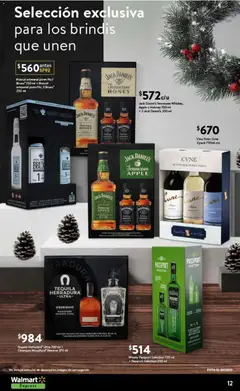 Vista previa de Walmart Express folleto El lujo de compartir, nuevo folleto de la tienda, válido en México a partir del 01.12.2025 | Página: 12 | Productos: Whiskey, Tequila, Vino, Whisky