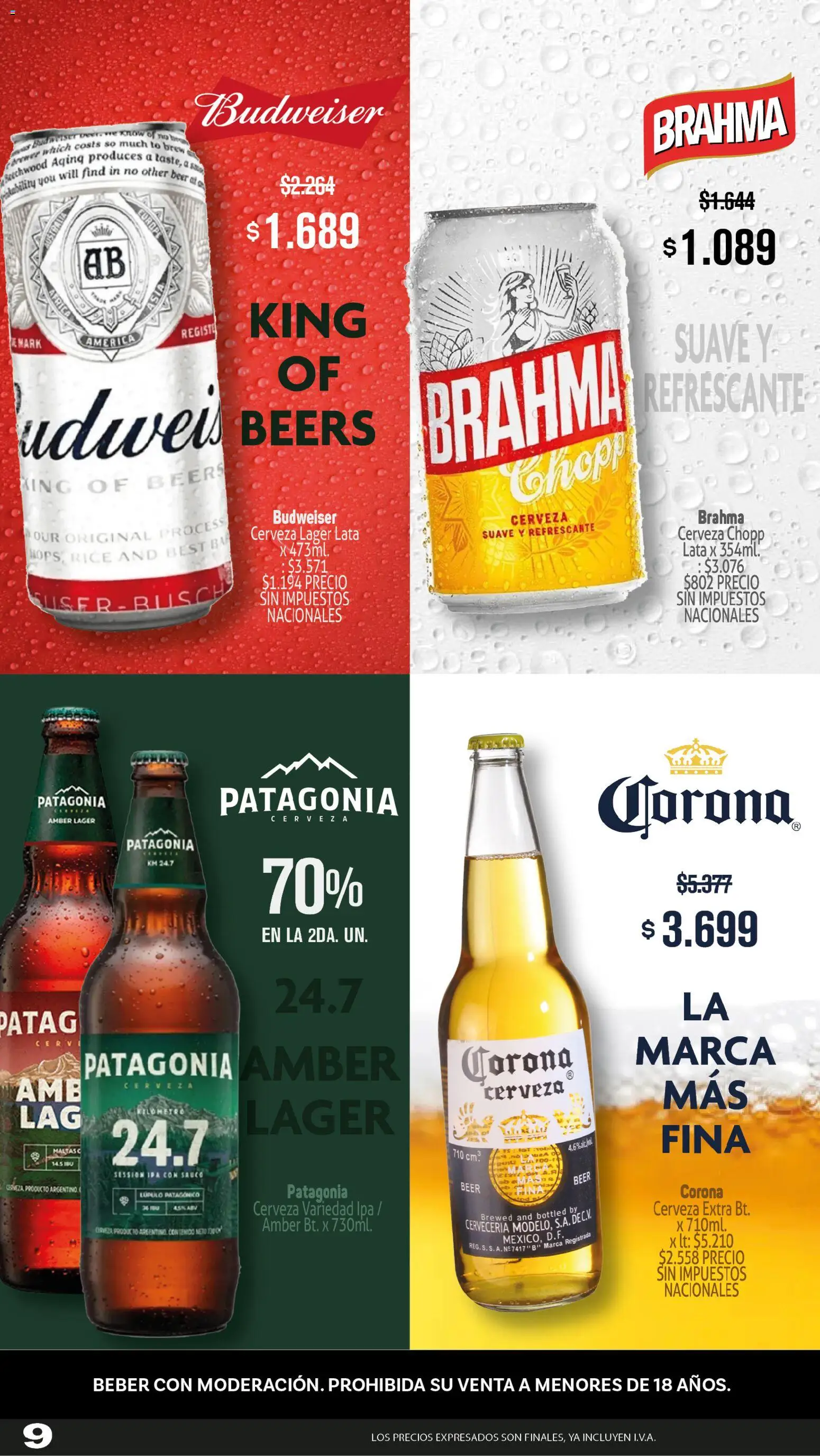 Makro Ofertas VOLVETE A ILUSIONAR │ válido desde el 09.04.2026 | Página: 9 | Productos: Cerveza