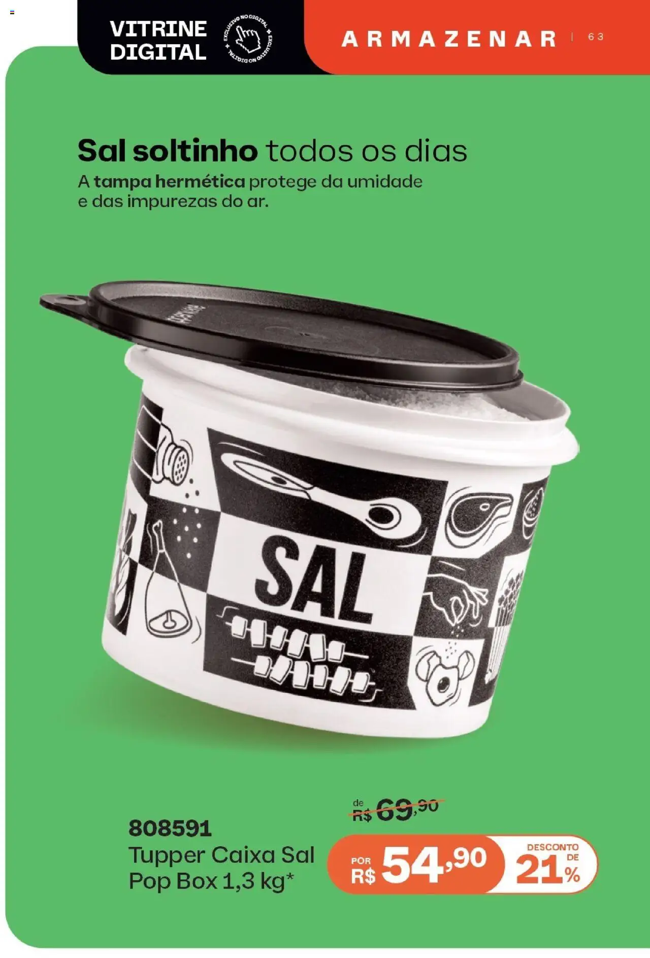 Tupperware Folheto - válido de 01.08.2025 | Página: 63 | Produtos: Caixa, Sal
