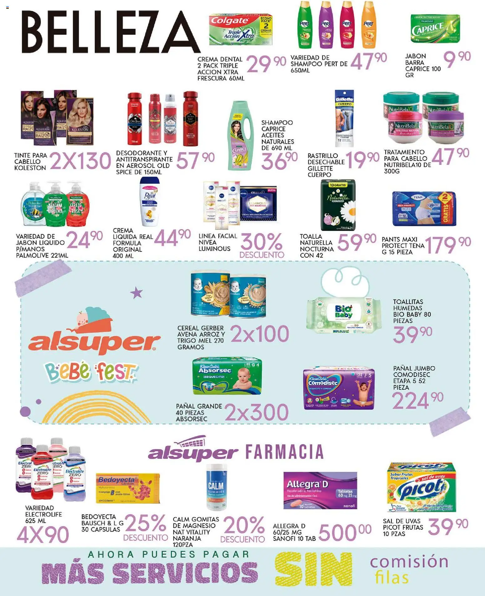 Nuevas ofertas de Alsuper válidas en toda la República Mexicana desde el 31.10.2025. ¡Encuentra las mejores ofertas en Alsuper folleto Zacatecas! | Página: 4 | Productos: Avena, Barra, Body, Pants