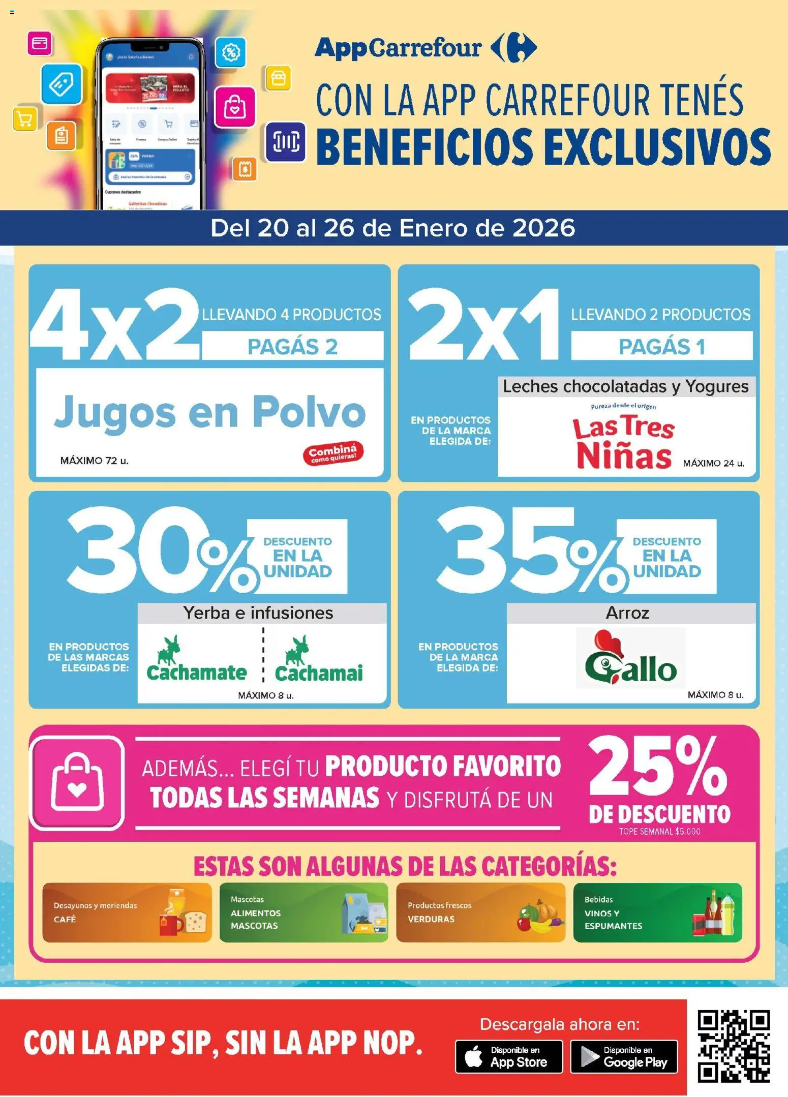 Carrefour Market catálogo │ válido desde el 20.01.2026 | Página: 2 | Productos: Yerba, Polvo, Café, Arroz