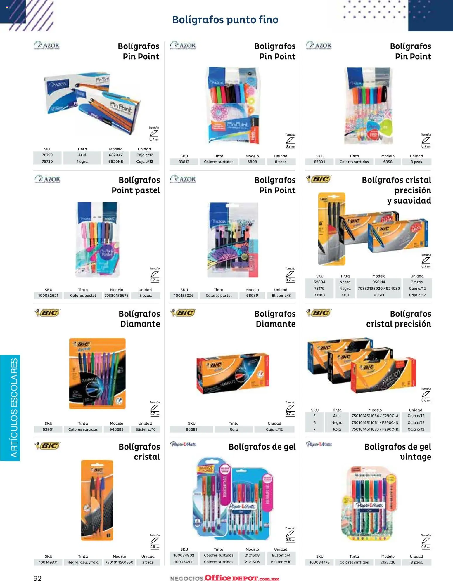 Nuevas ofertas de Office Depot válidas en toda la República Mexicana desde el 12.01.2026. ¡Encuentra las mejores ofertas en Office Depot catálogo 2026! | Página: 94 | Productos: Pastel, Mate, Caja