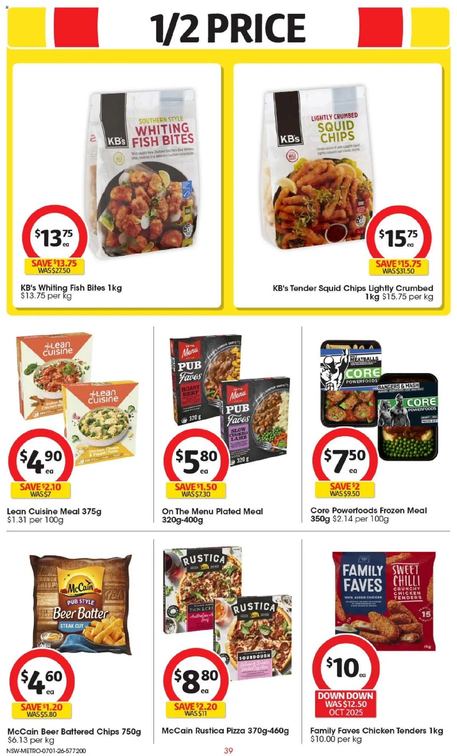 Coles catalogue - valid from 07.01.2026 | Page: 39 | Products: Pizza, Fish, Beef, Pepper