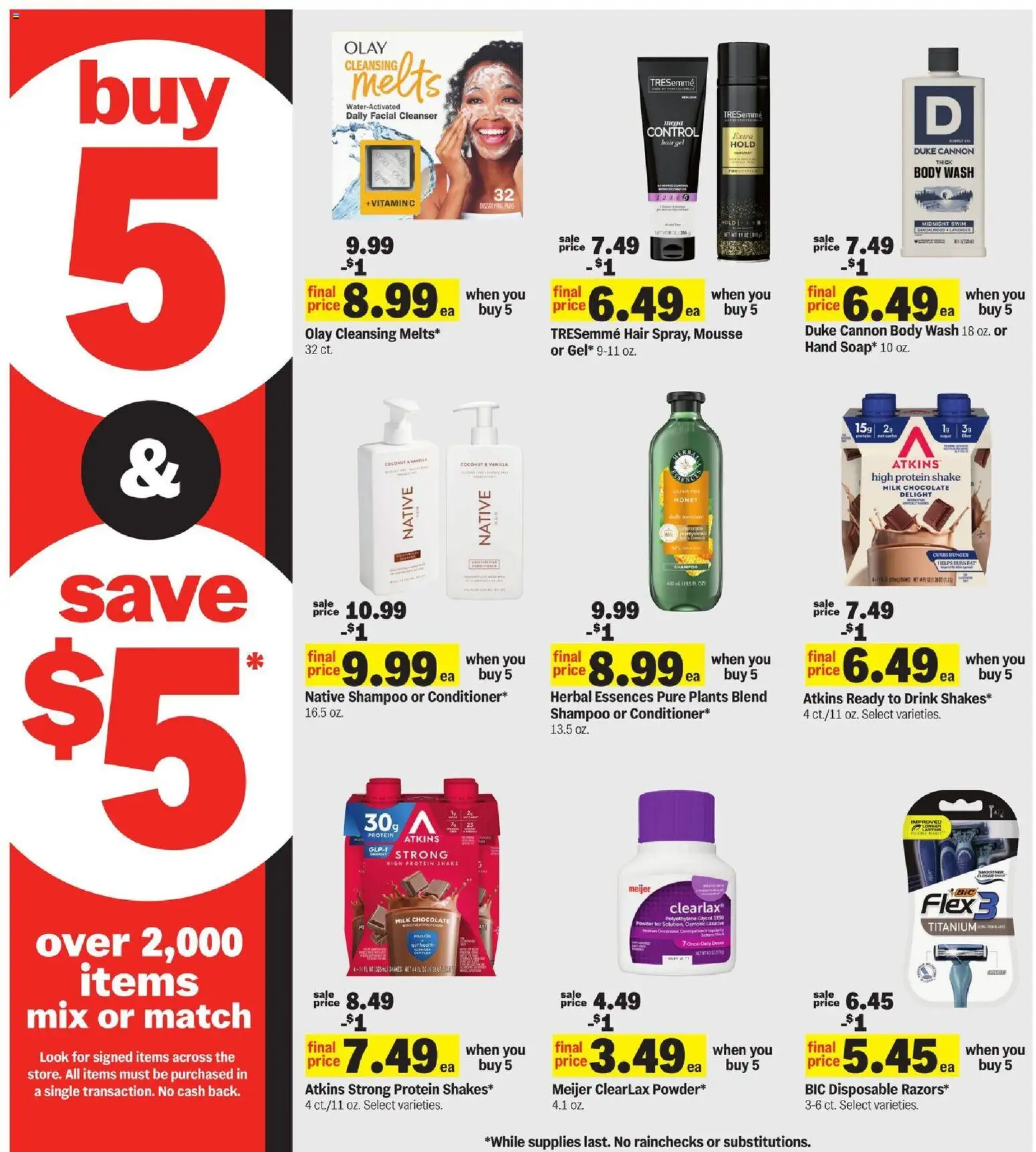 Meijer Weekly Ad - valid from 28.01.2026 | Page: 17 | Products: Chocolate, Pads, Body Wash, Sugar
