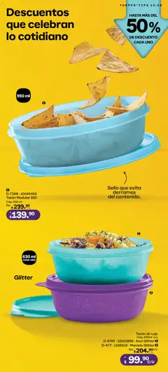 Vista previa de Tupperware catálogo, nuevo folleto de la tienda, válido en México a partir del 01.12.2025 | Página: 38 | Productos: Glitter, Tupper, Modular
