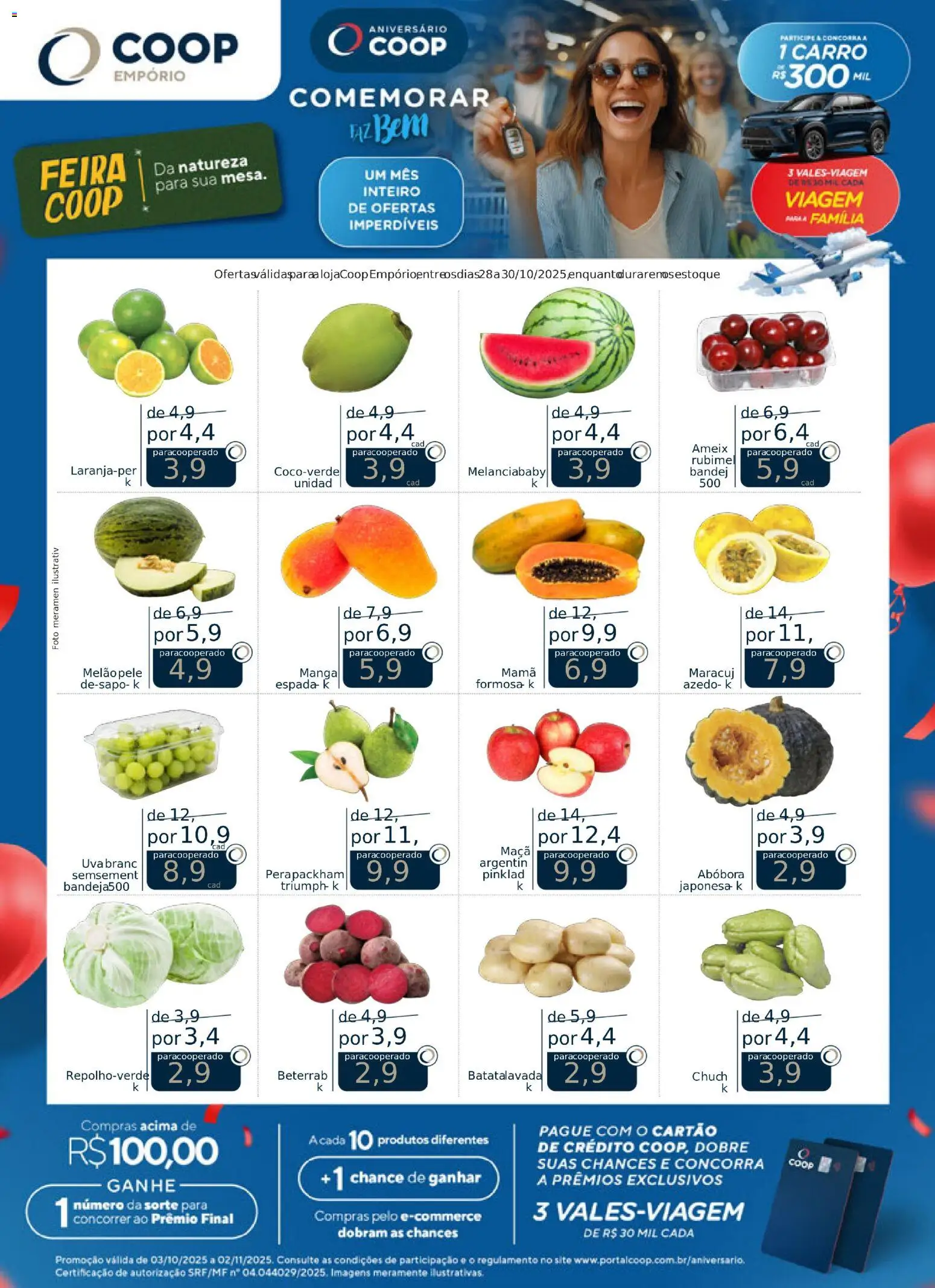 Coop Folheto - válido de 28.10.2025 | Página: 1 | Produtos: Melão, Abóbora